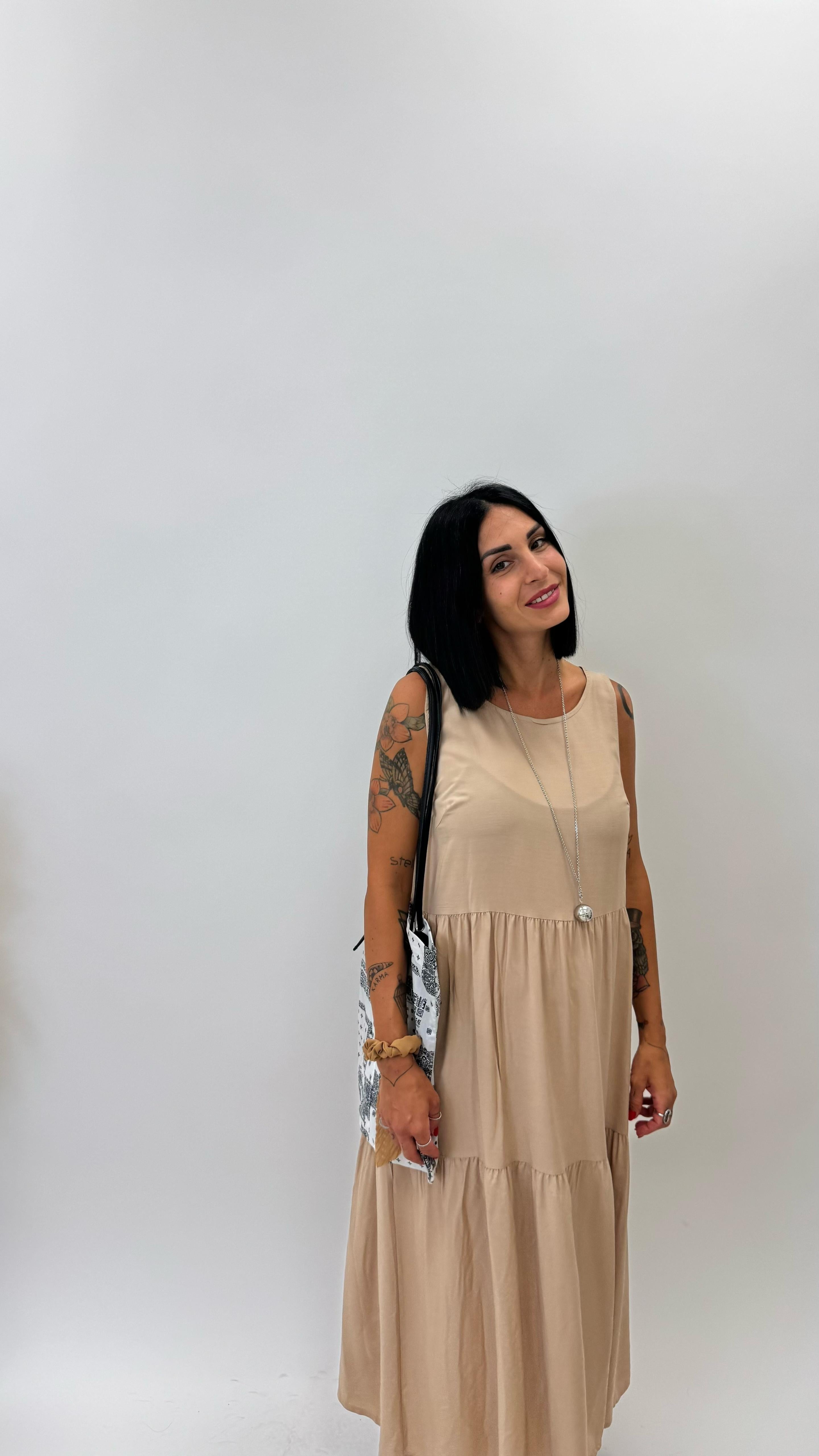 Evergreen Dress Nude