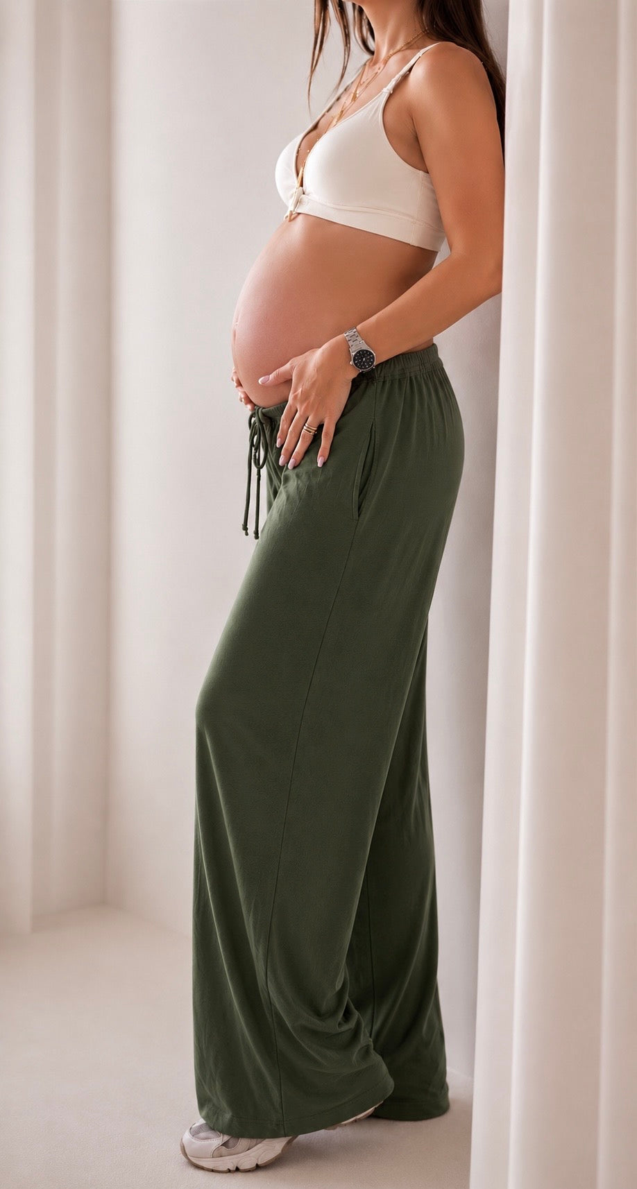 Pantalone Cozy Spring Summer Second Skin / Verde Utility