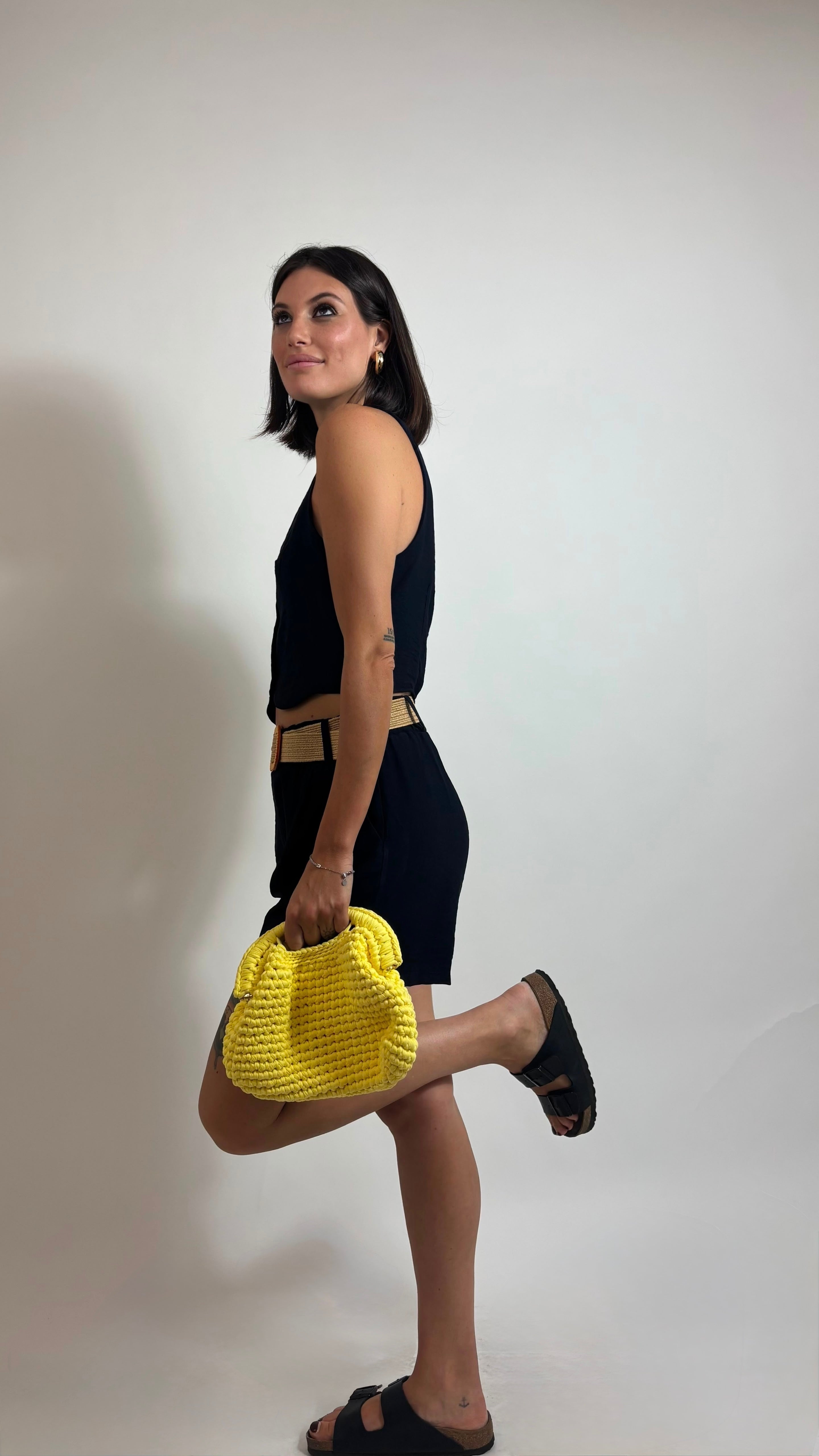 Set Gilet & Shorts Blu