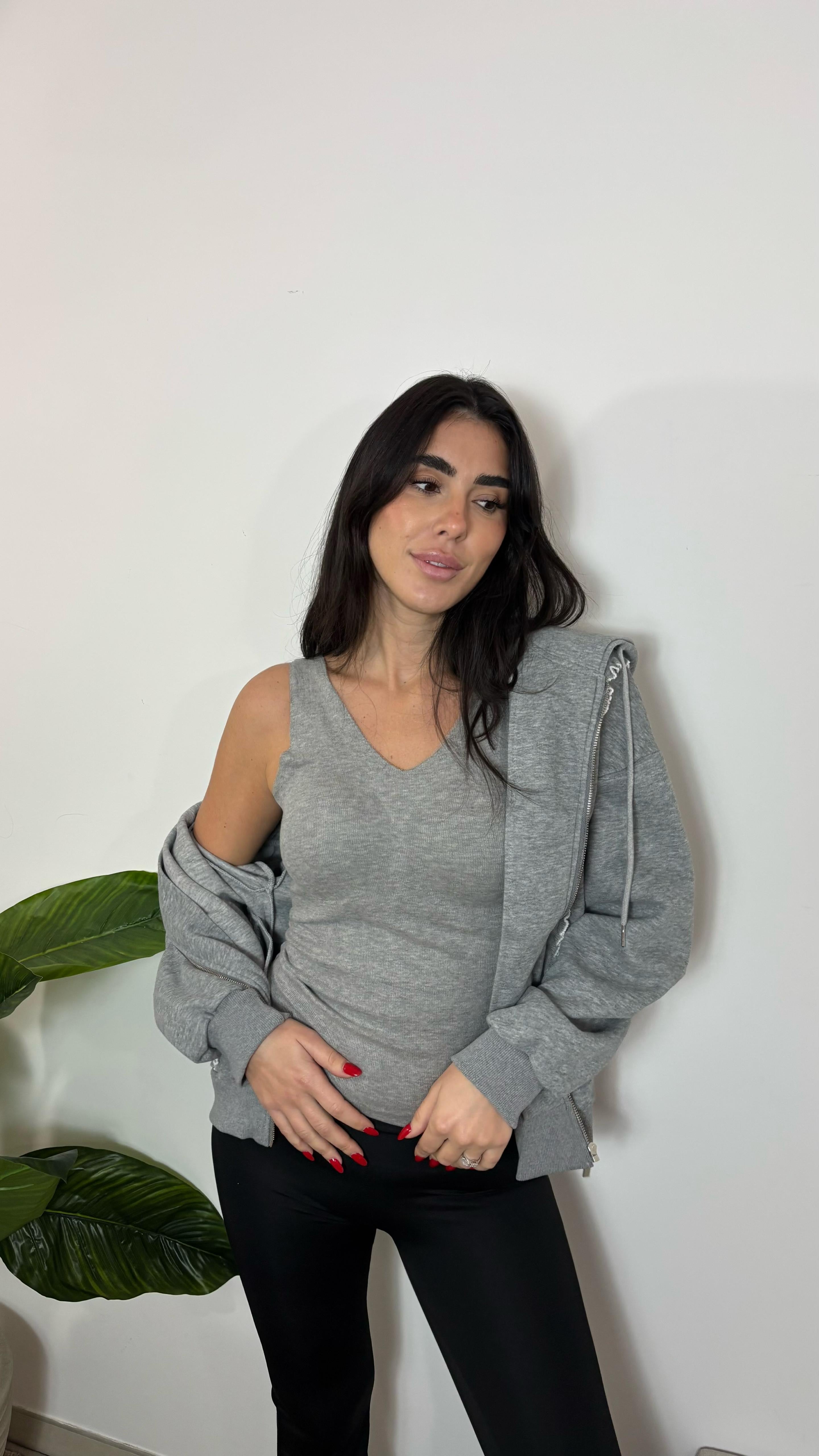 Canotta Perfect Fit Grigio Perla