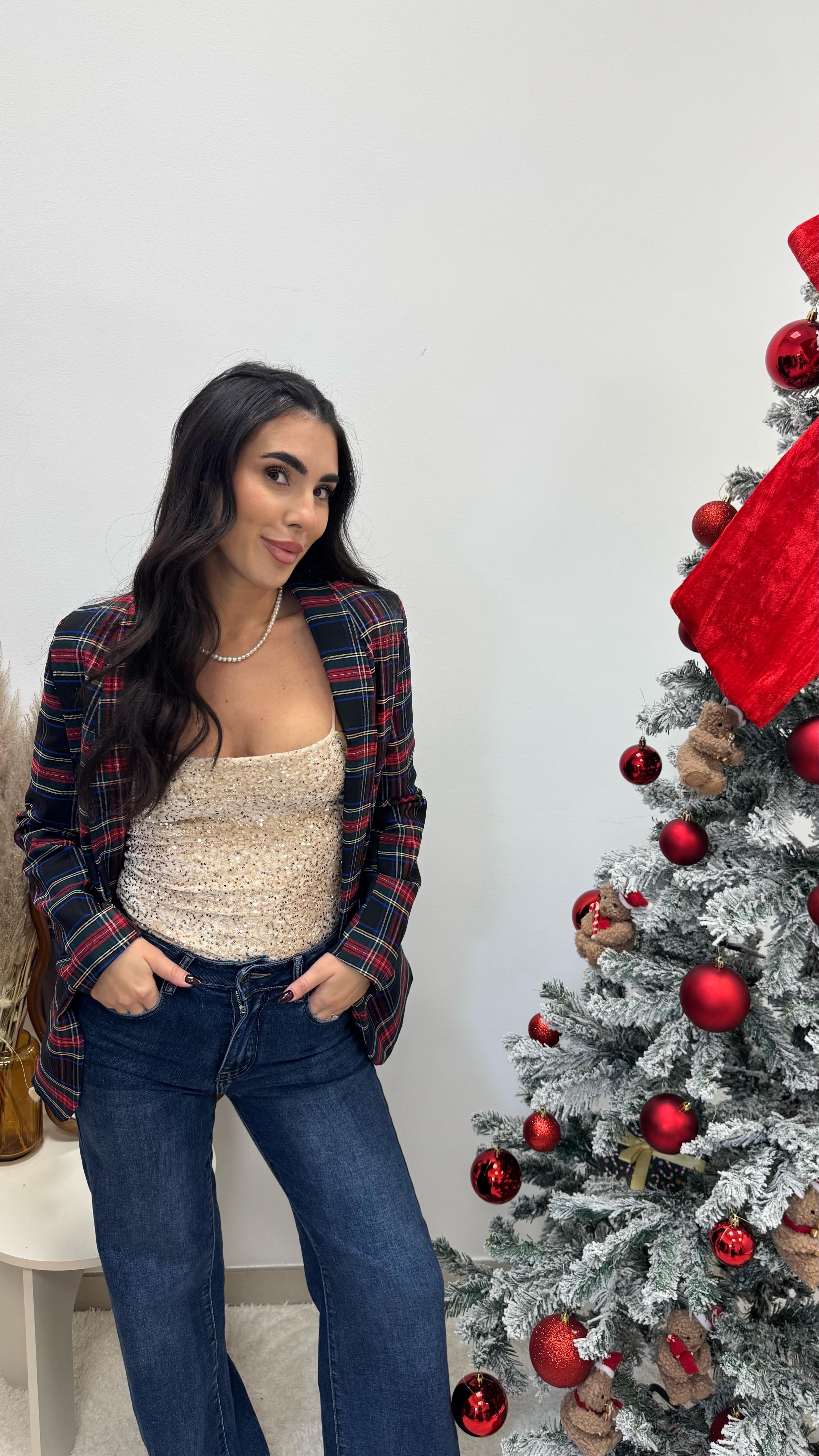 🥂Body Paillettes Velvet Champagne