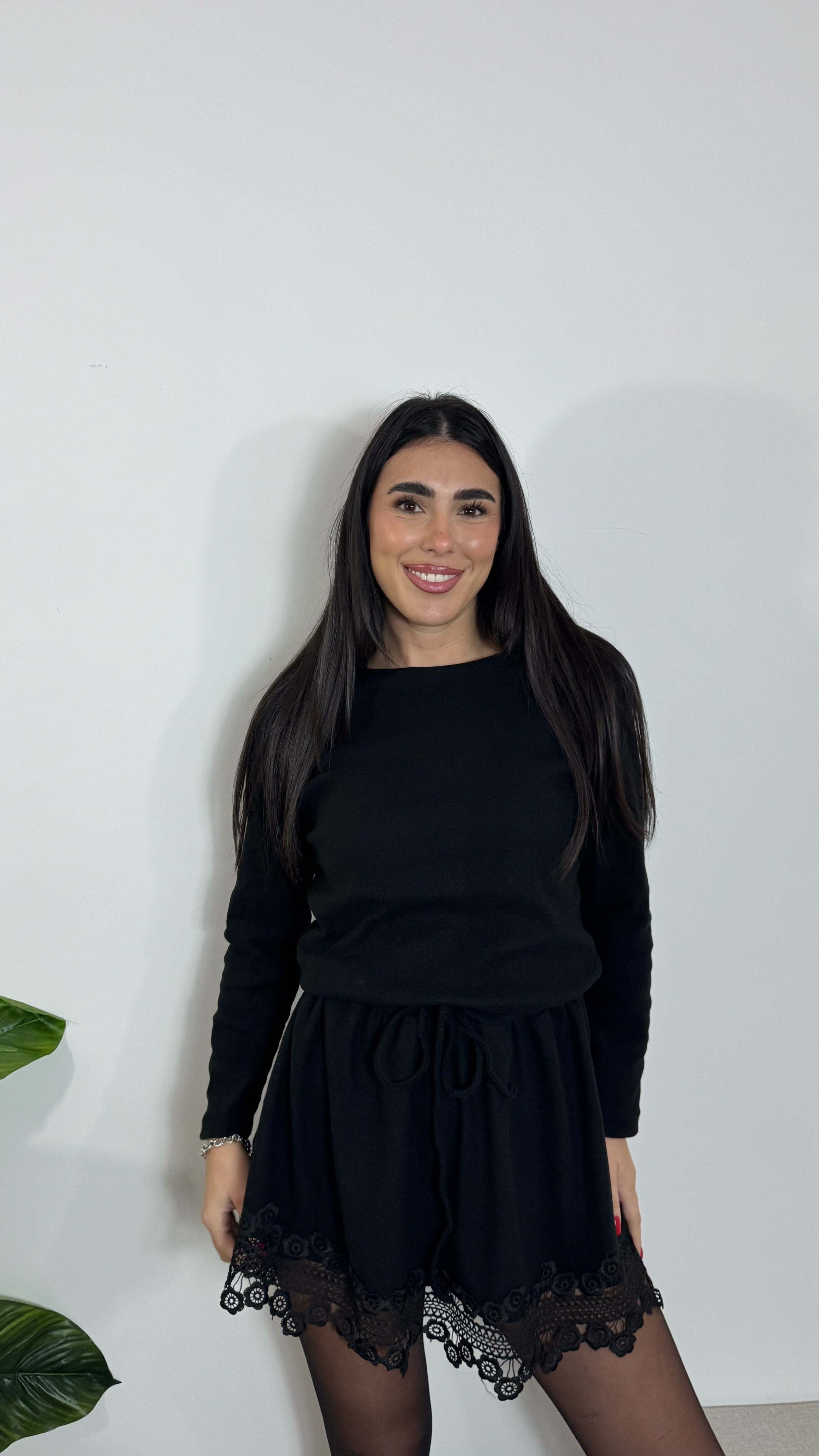 Abito Lace Comfort Nero
