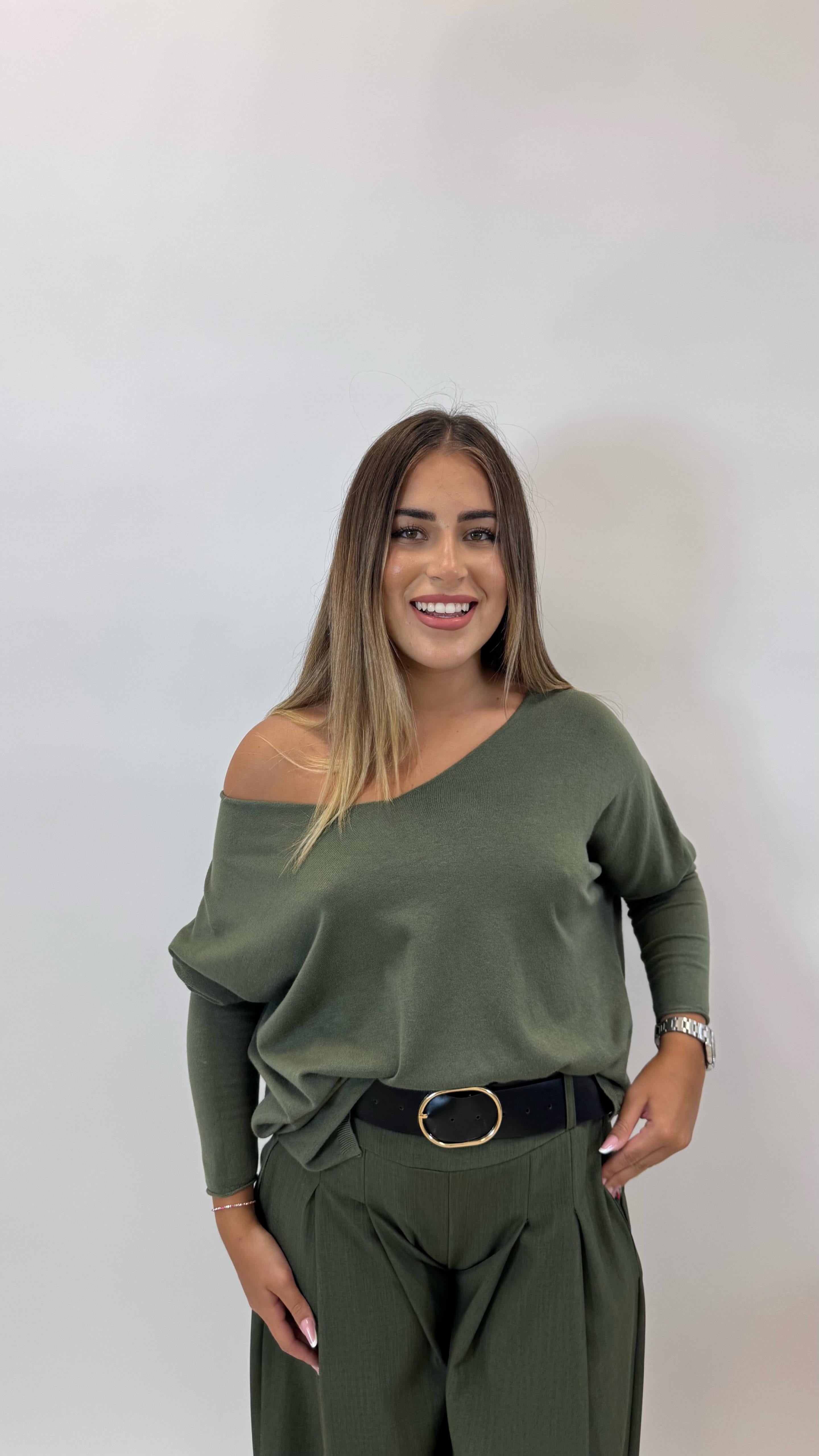 Pantalone Full Lenght Verde Utility