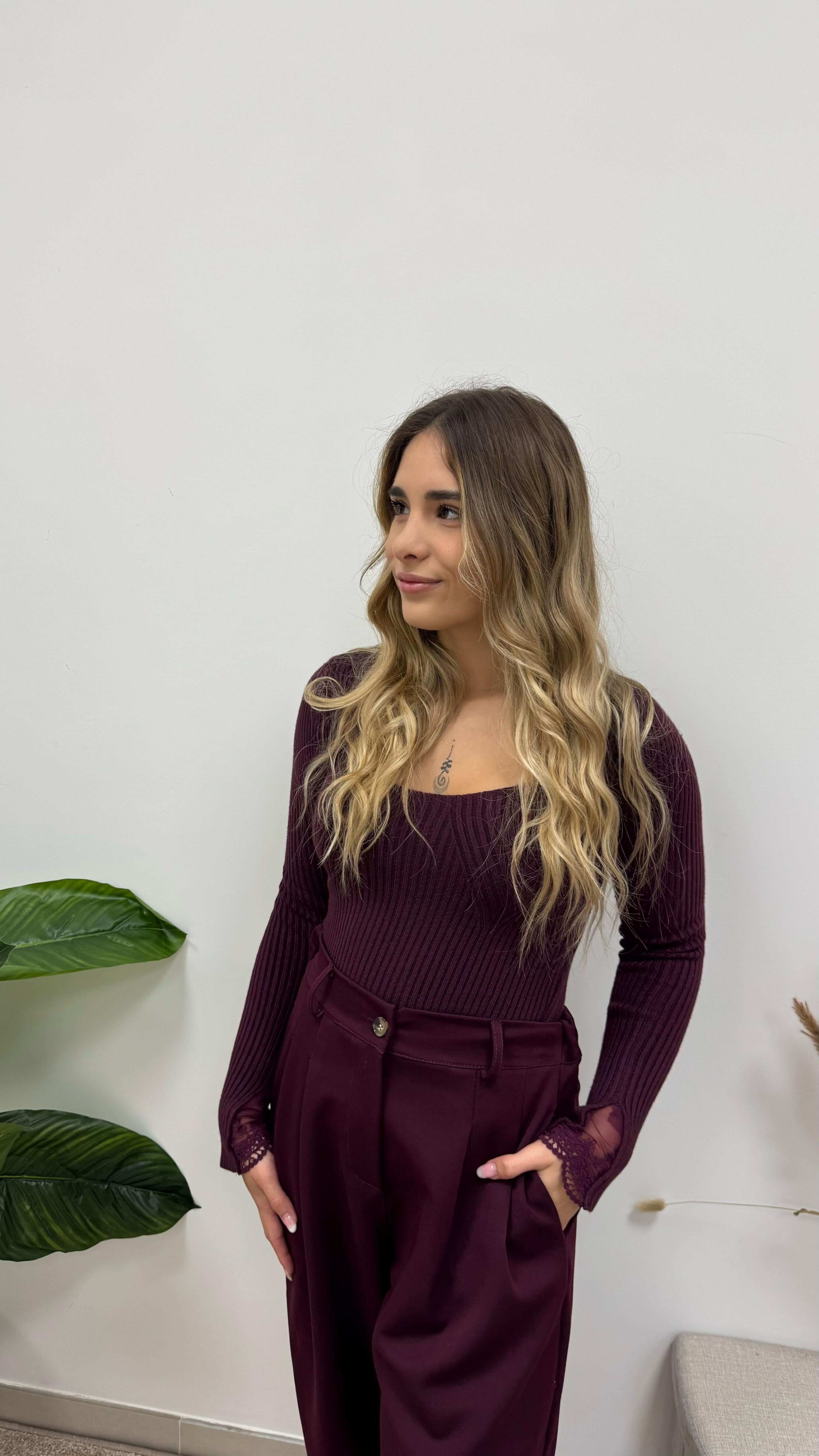 Pantalone Balloon Classic Burgundy