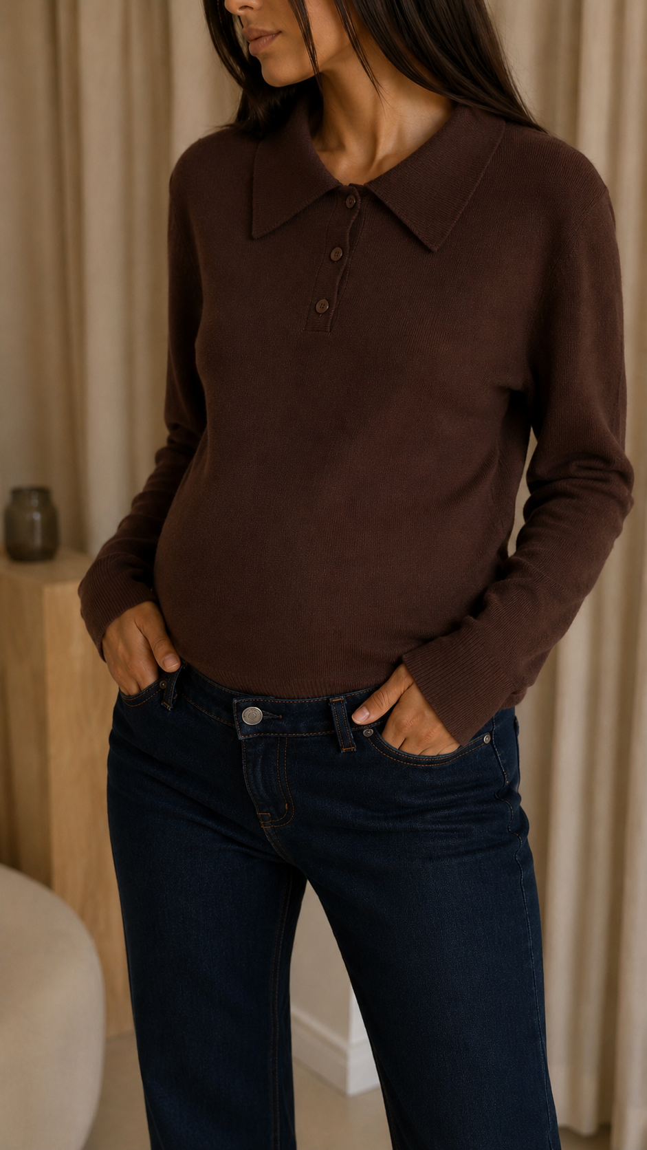 Maglia Polo Essential Choco