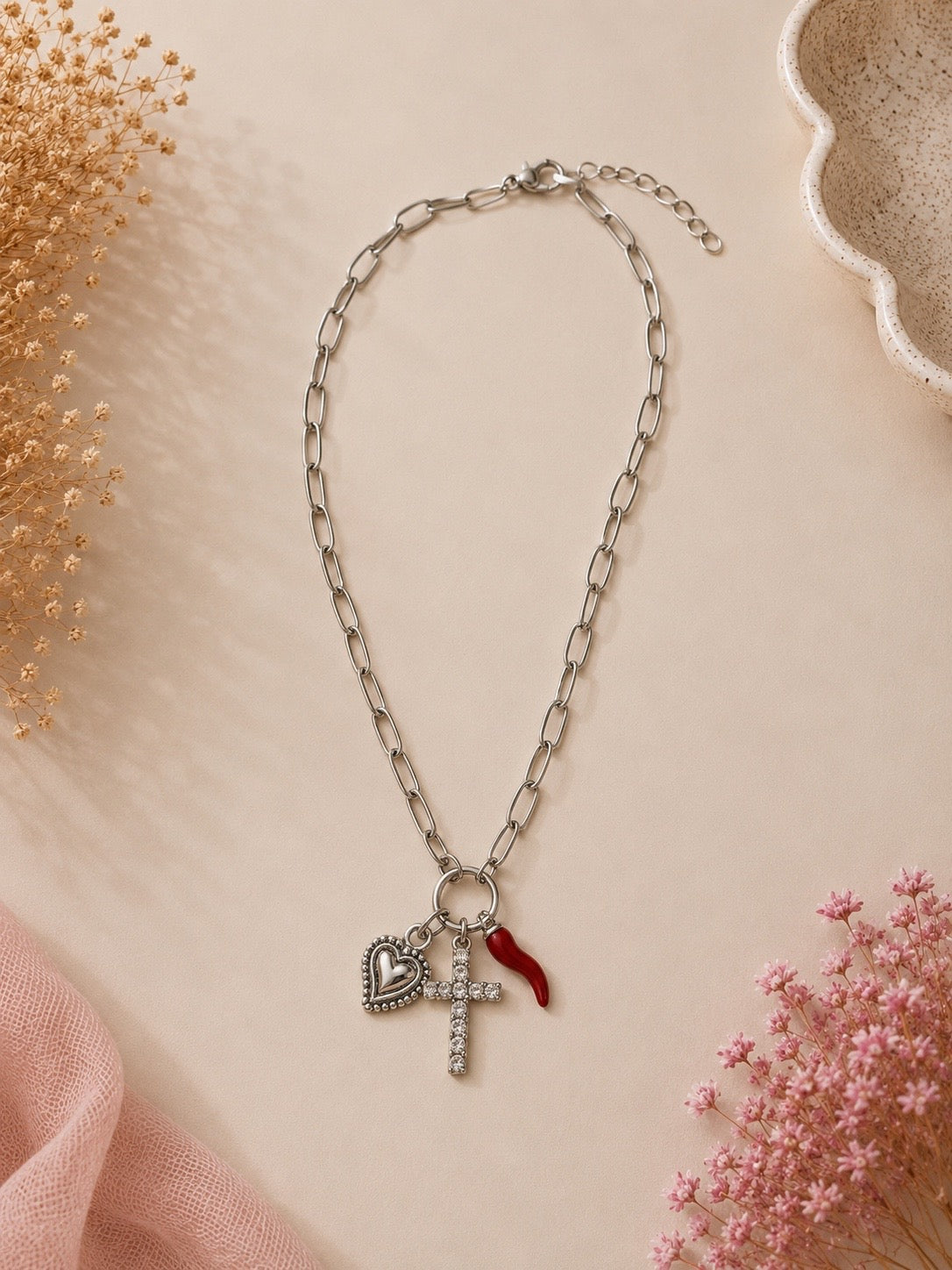 Collana Multicharmes Lucky