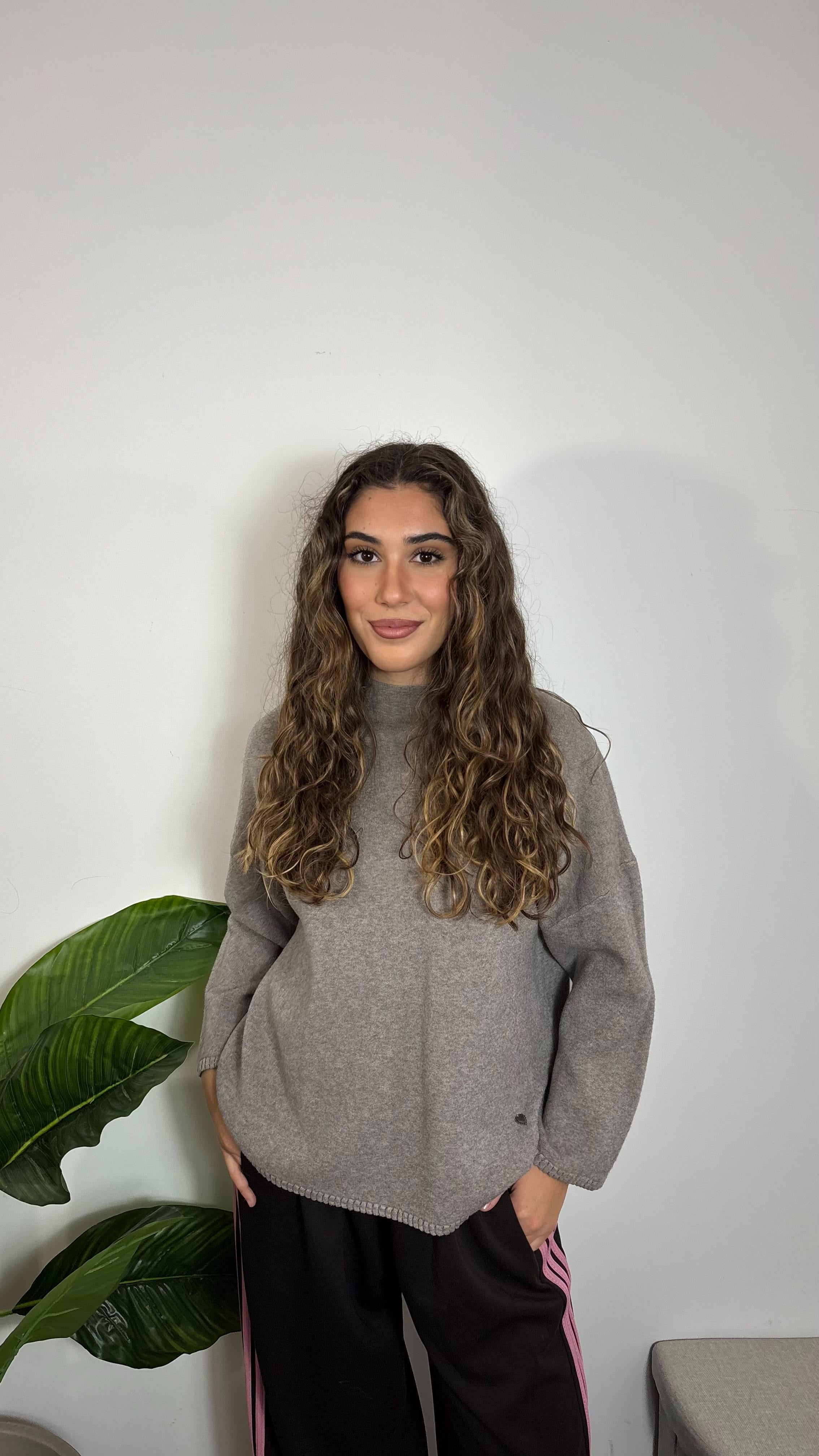 Pull Bordi Lavorati Tortora