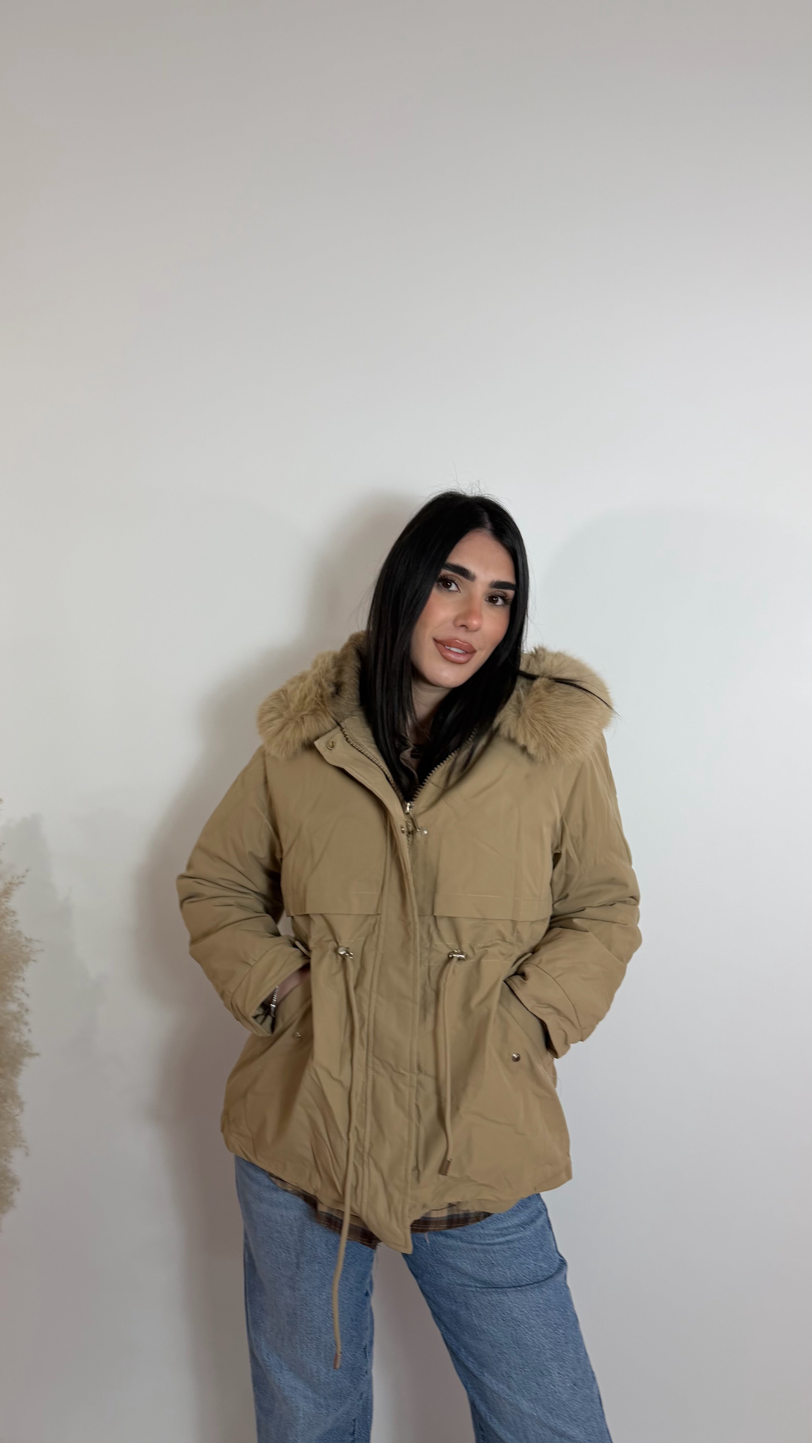 Parka Coat Nude