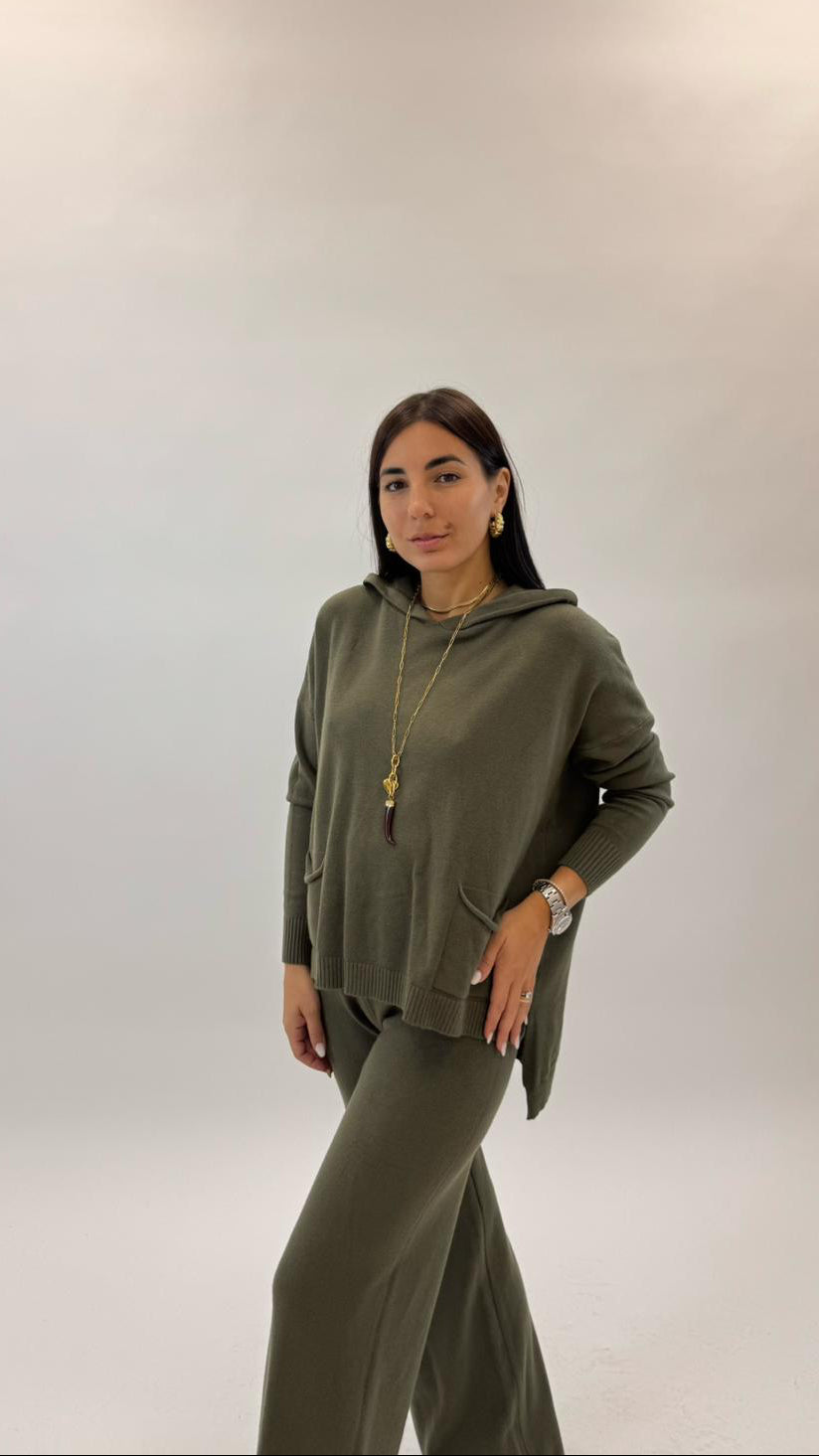 Sporty Set Maglina Morbida Verde Utility