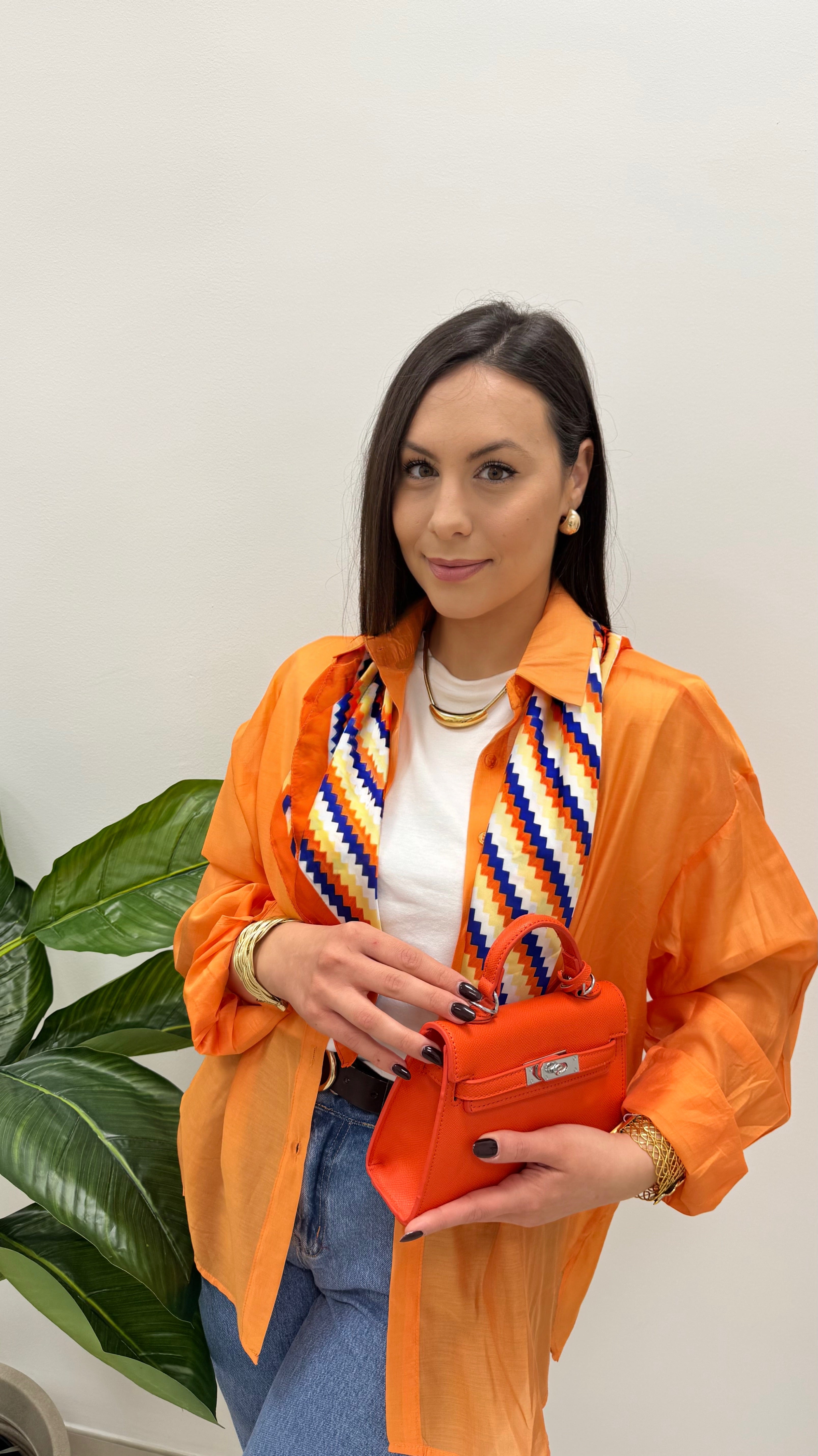 Camicia over  Arancione