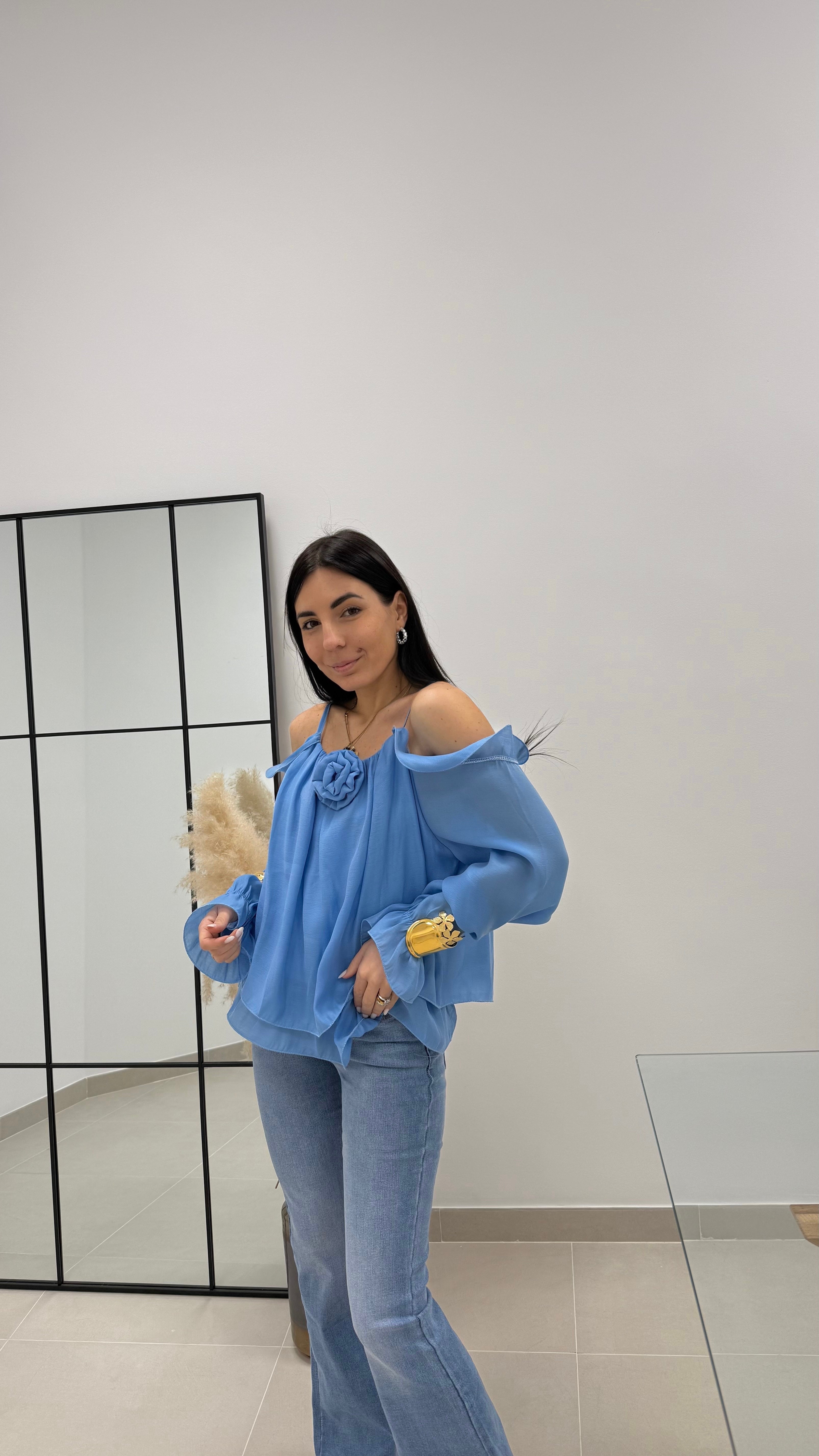 Blusa Chiffon Carta da zucchero