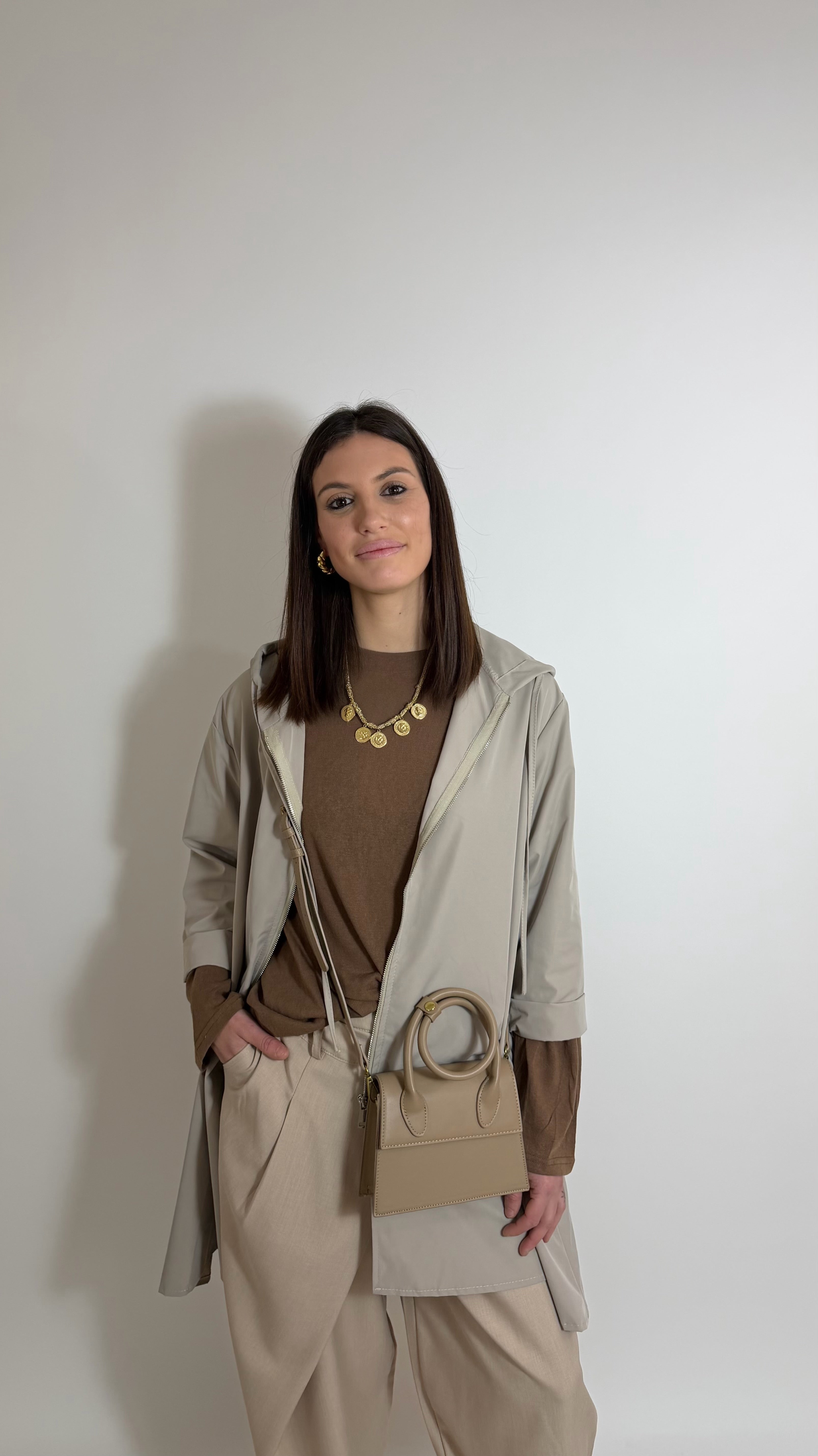 Pantalone Soft Baggy Nude