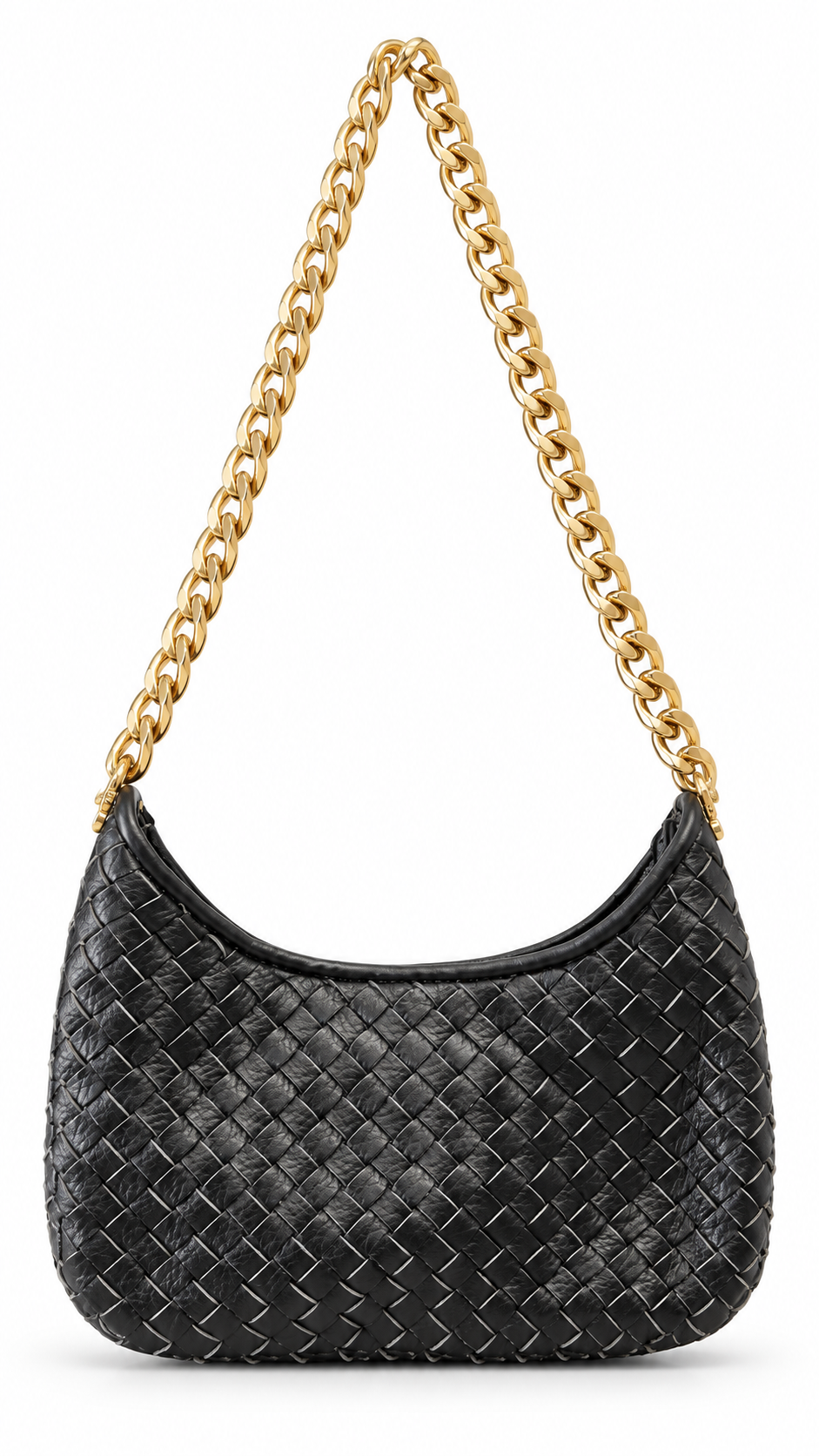 Borsa Woven Chain Nera