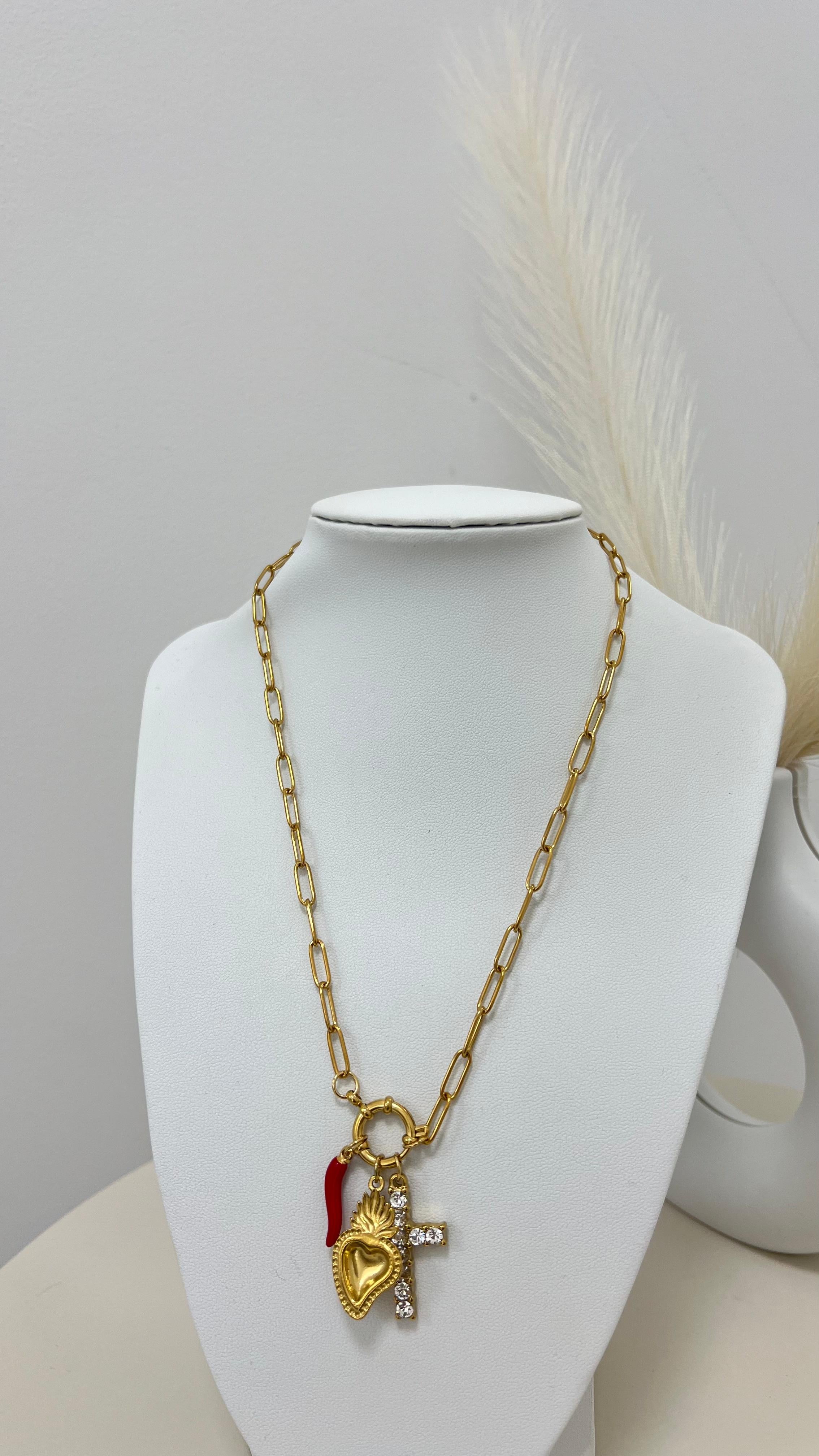 Collana Multicharmes Gold