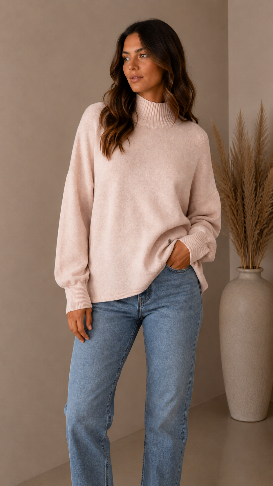 Pull Cozy Rosa