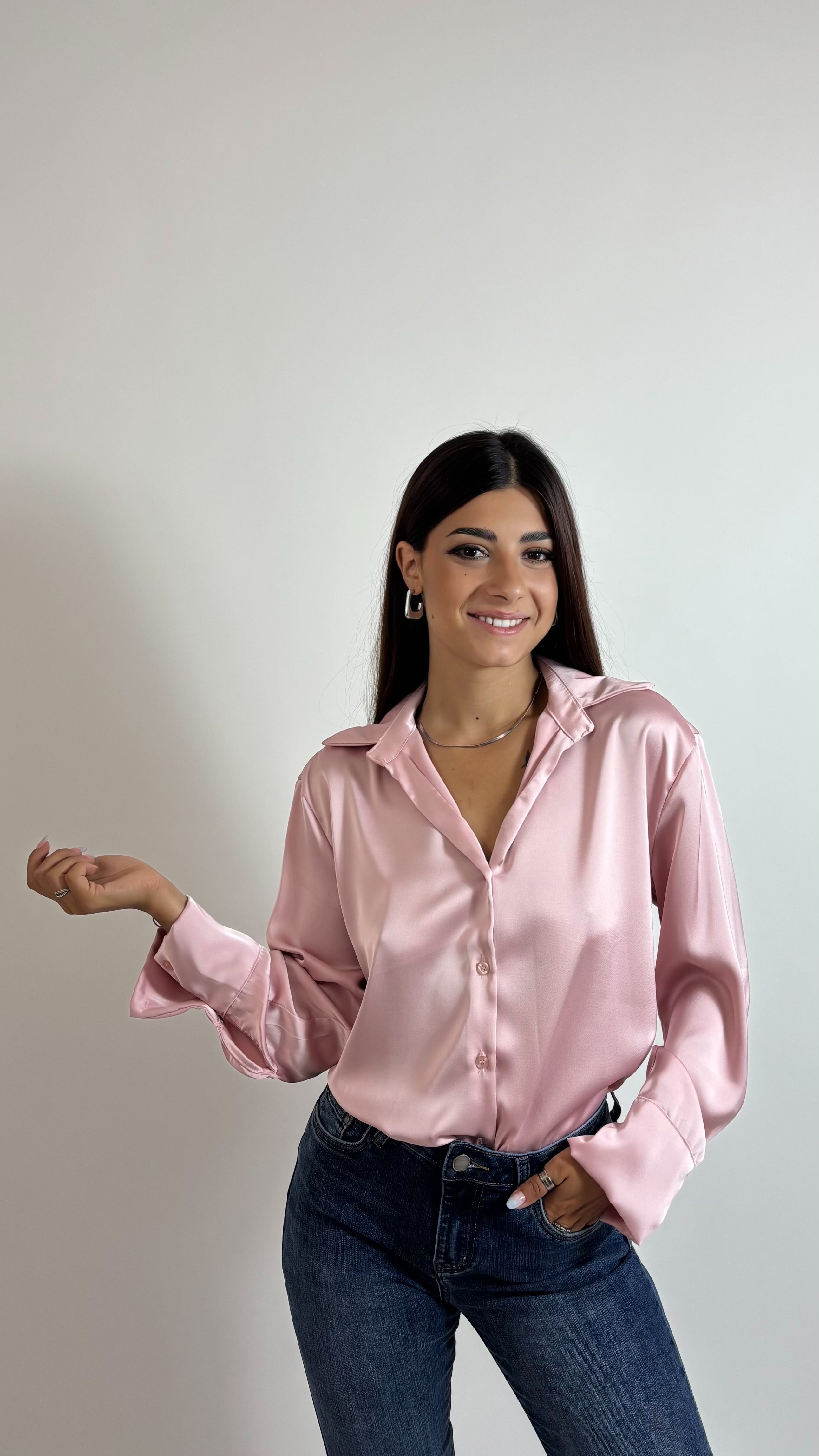 Camicia Silk Rosa