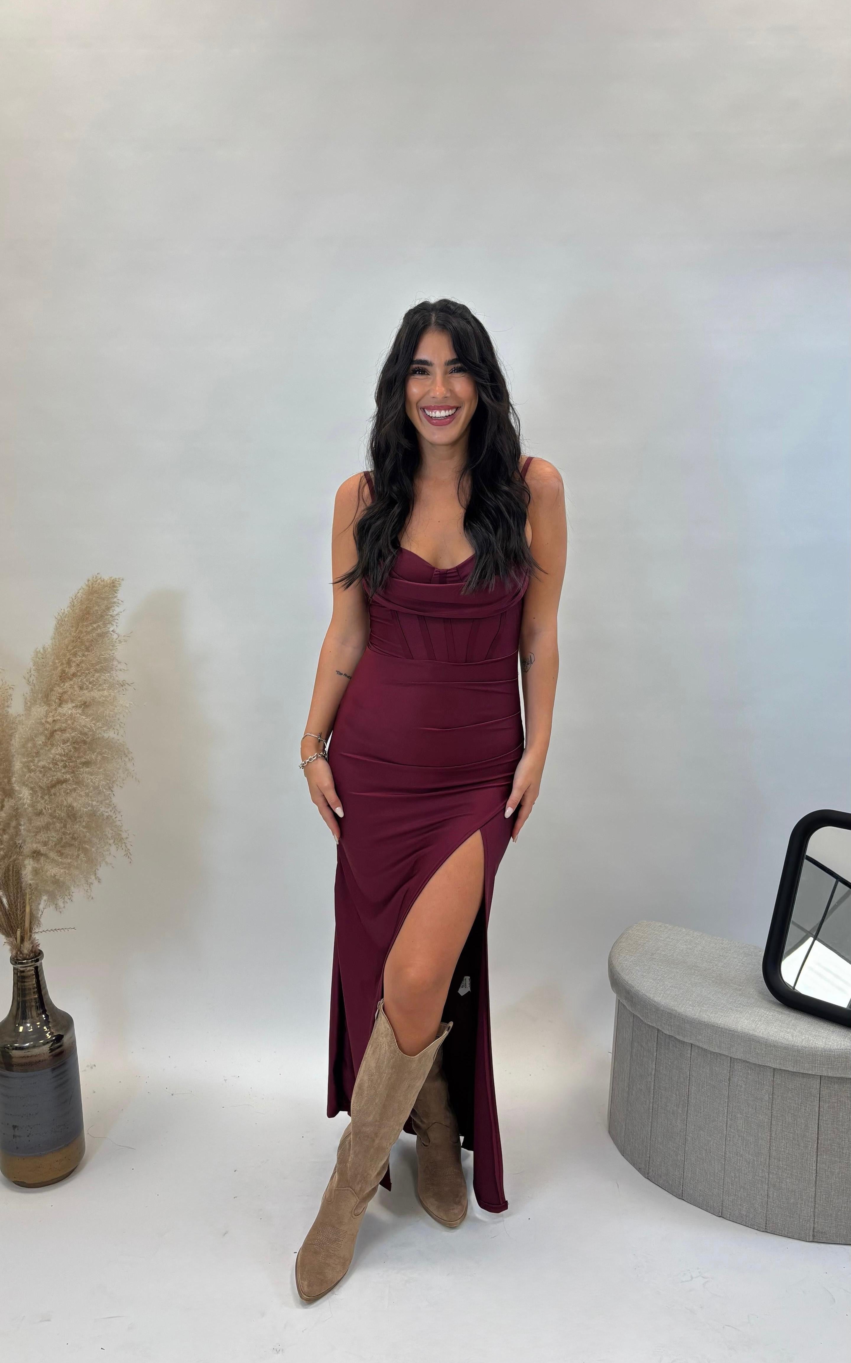 Abito Elegance Burgundy