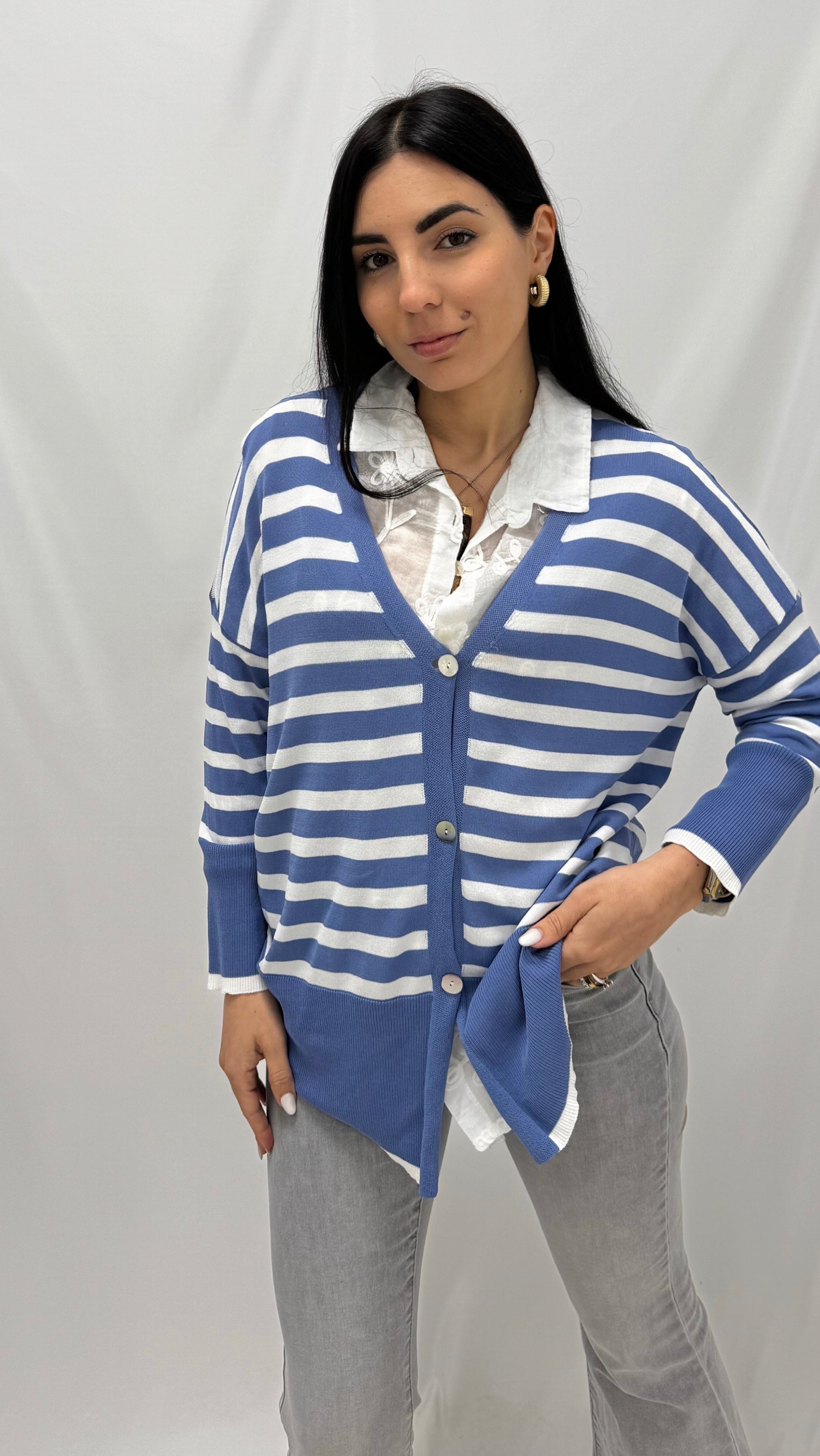 Blusa Ricamata Bianca