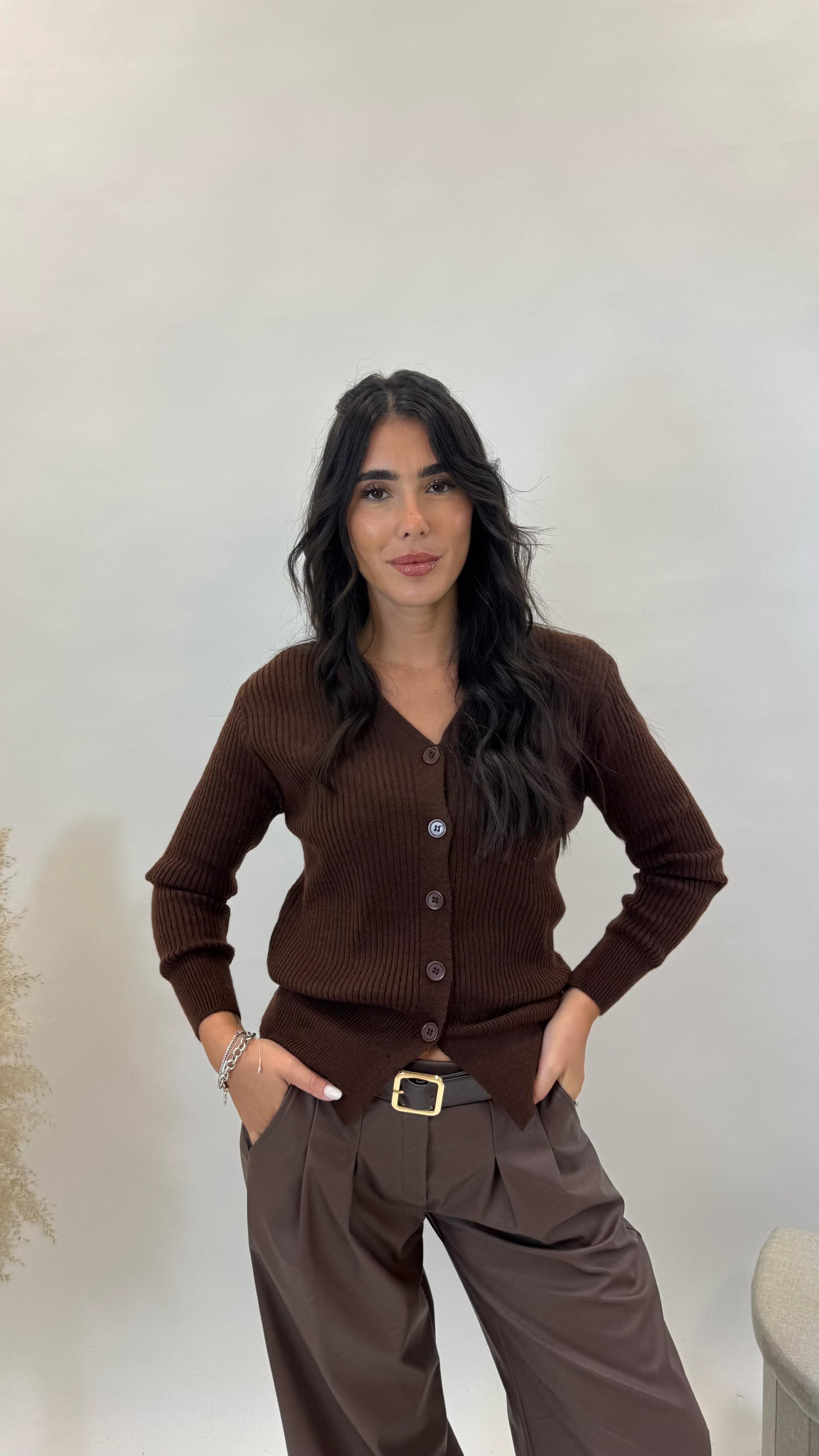 Cardigan Pull Cioccolato