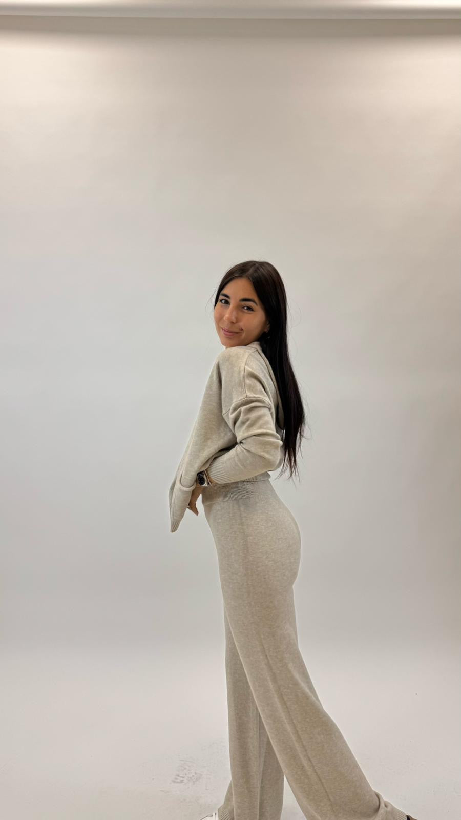 Sporty Set Maglina Morbida Tortora