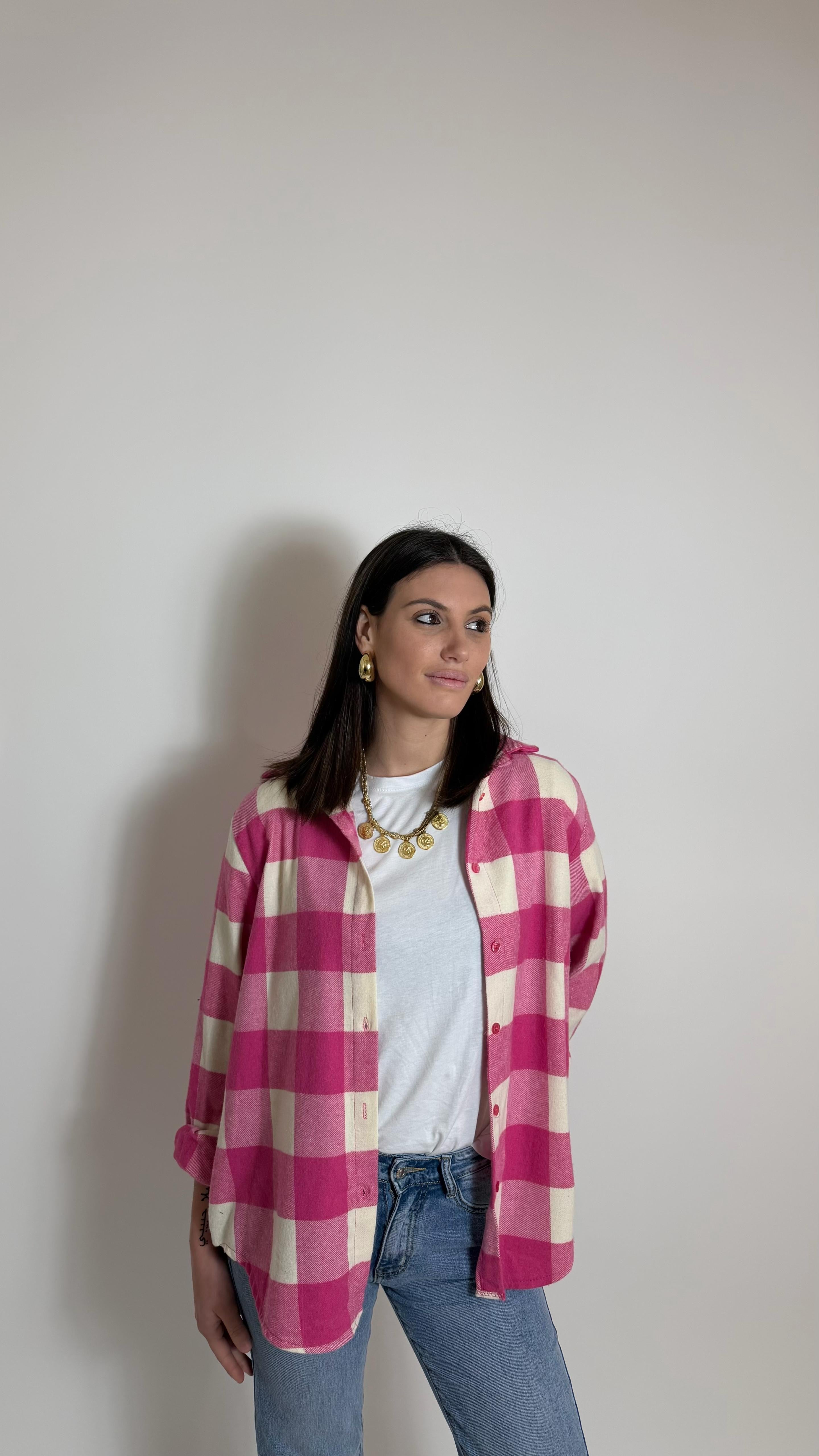 Camicia Check Rosa