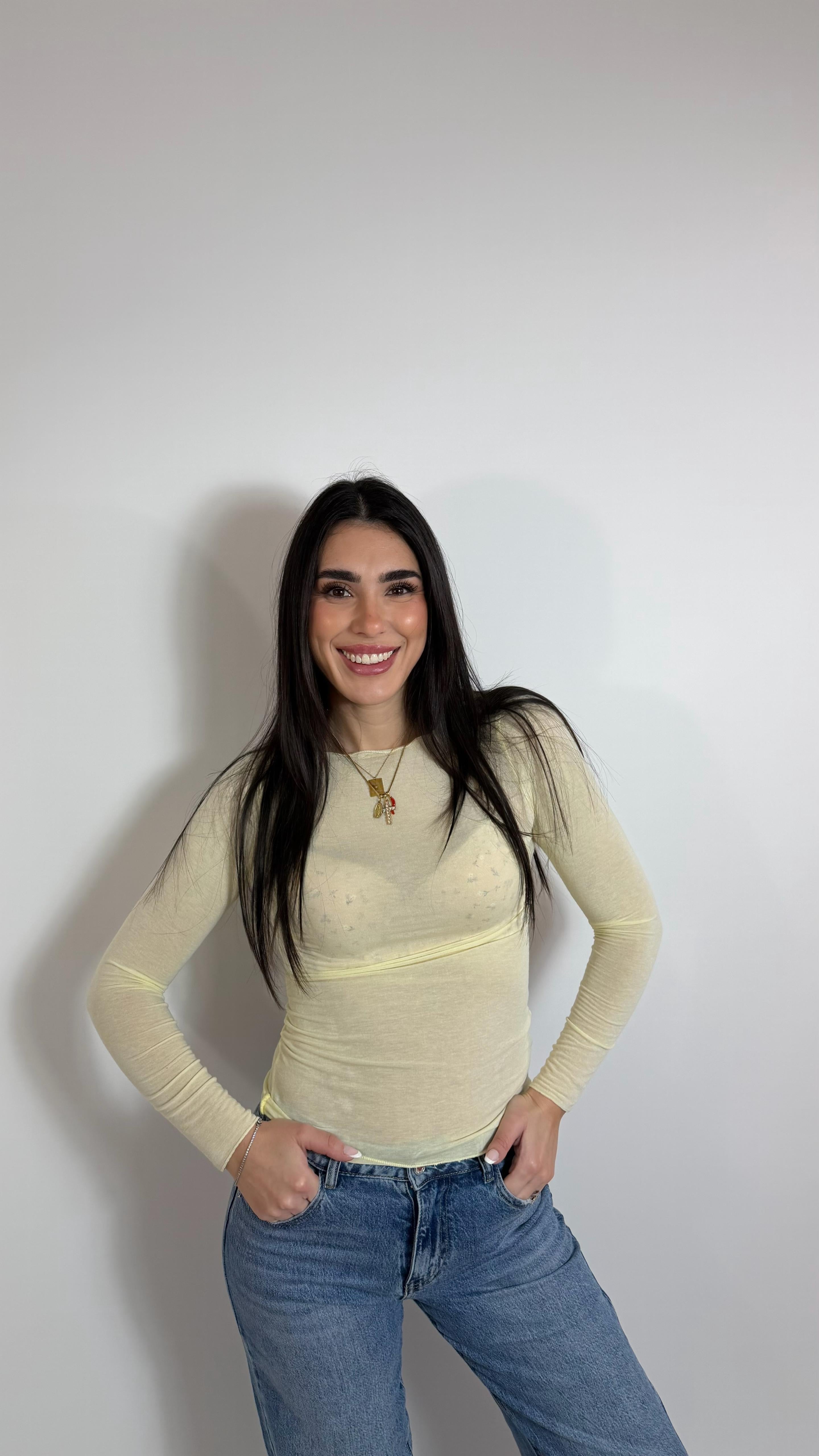 Maglia Cashmere Gialla