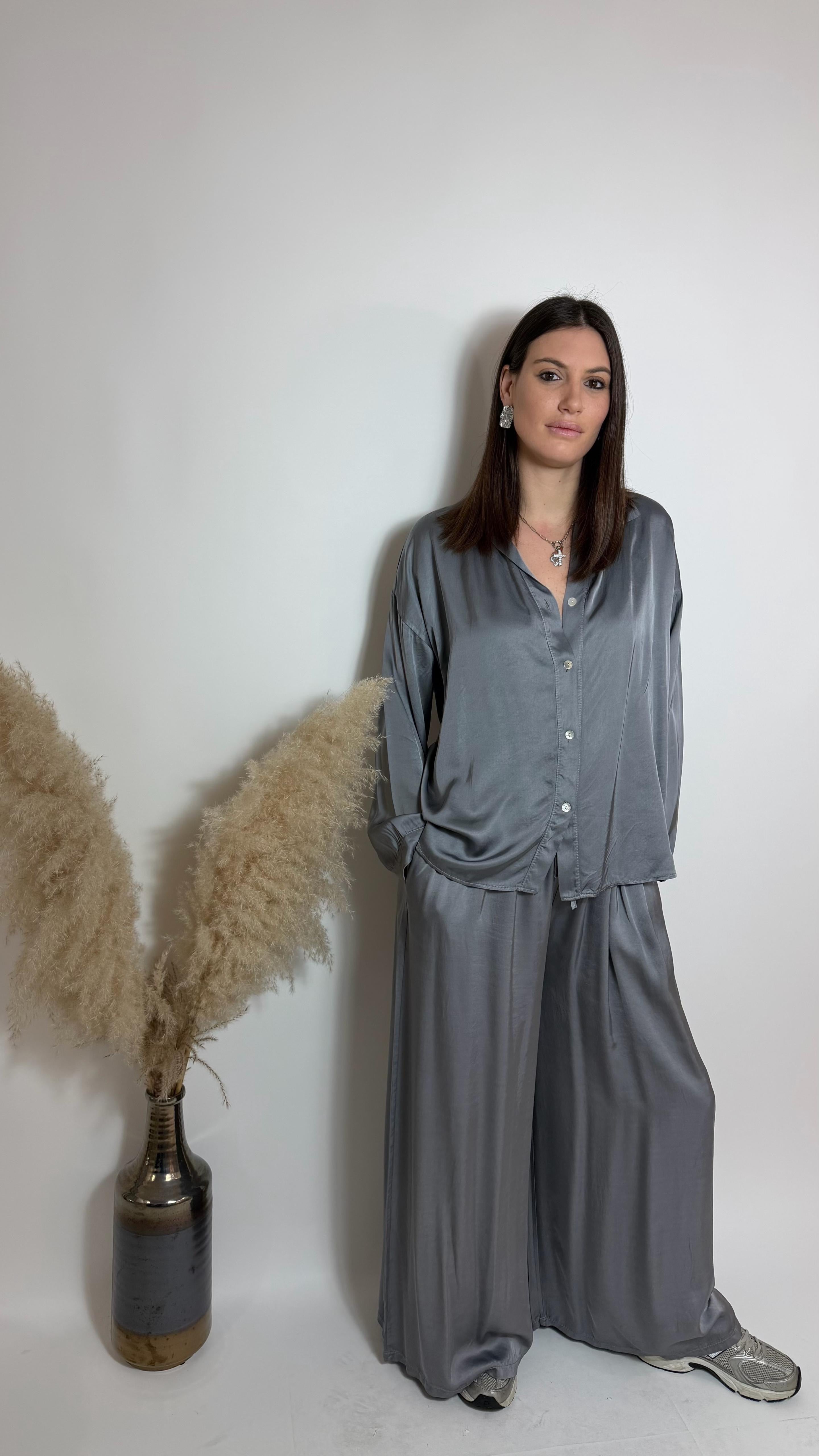 Mix & Match Set - Raso Di Viscosa - Piombo