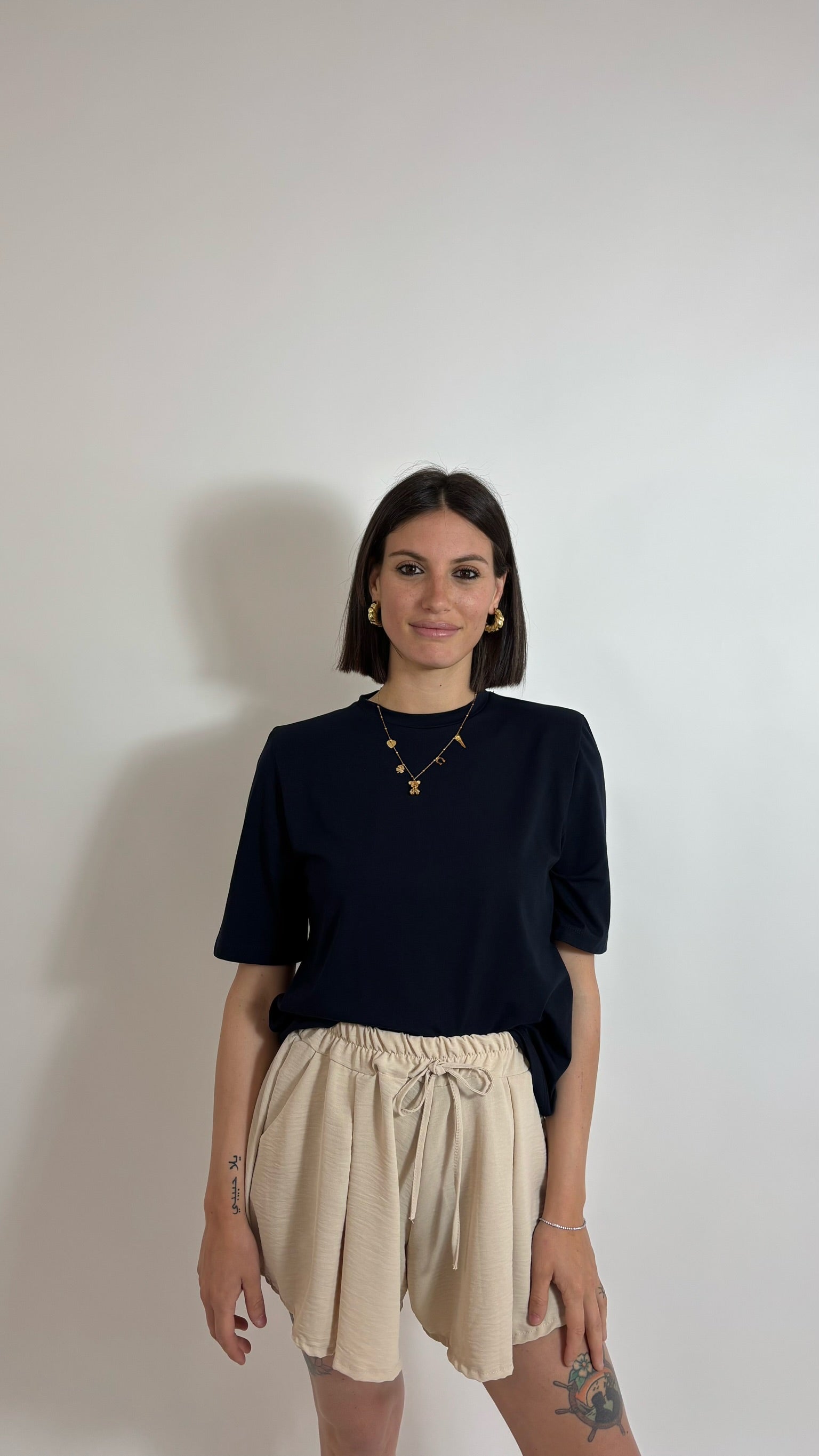 T-shirt con Spalline Blu