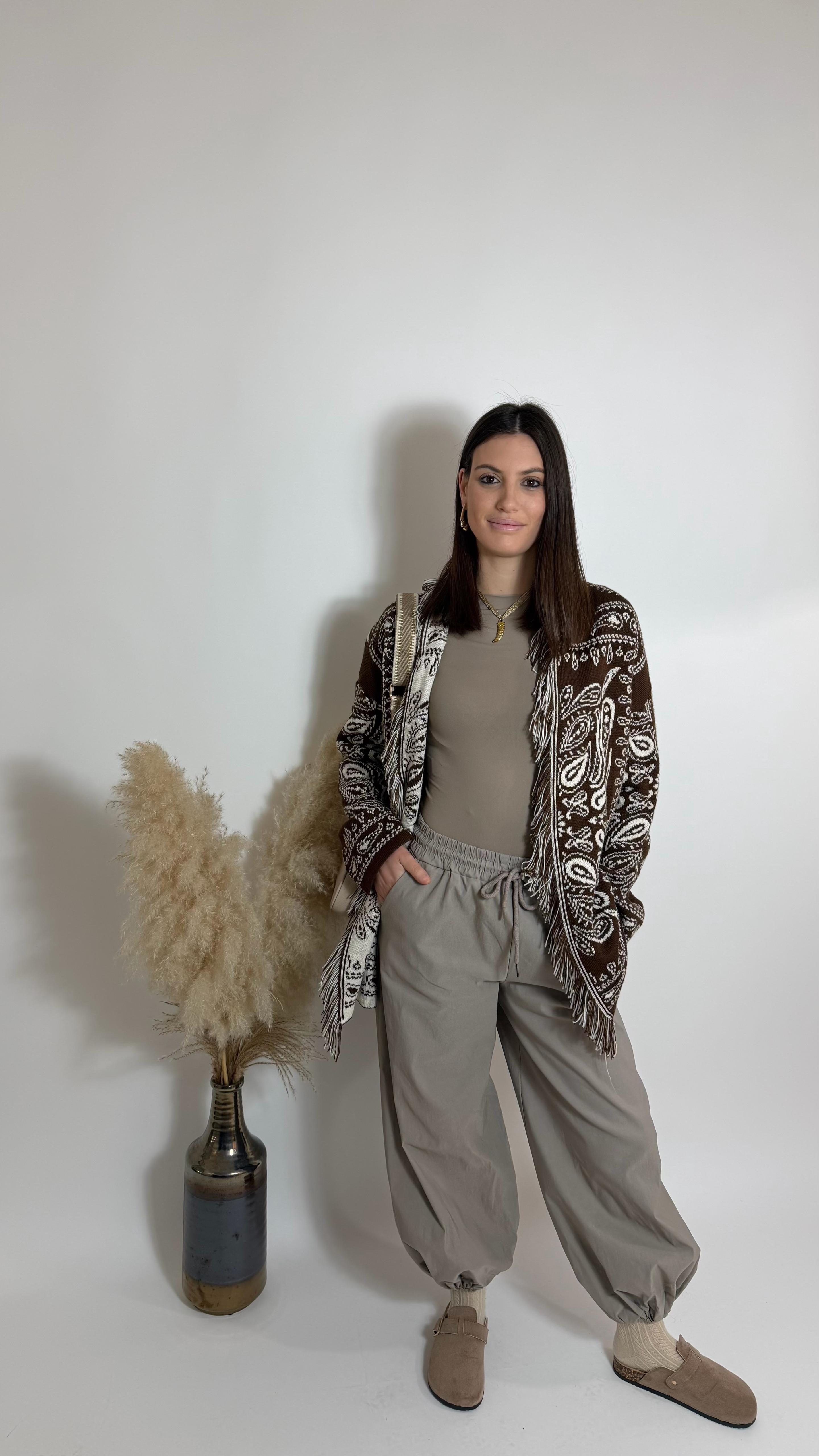 Pantalone Soft Raw Tortora