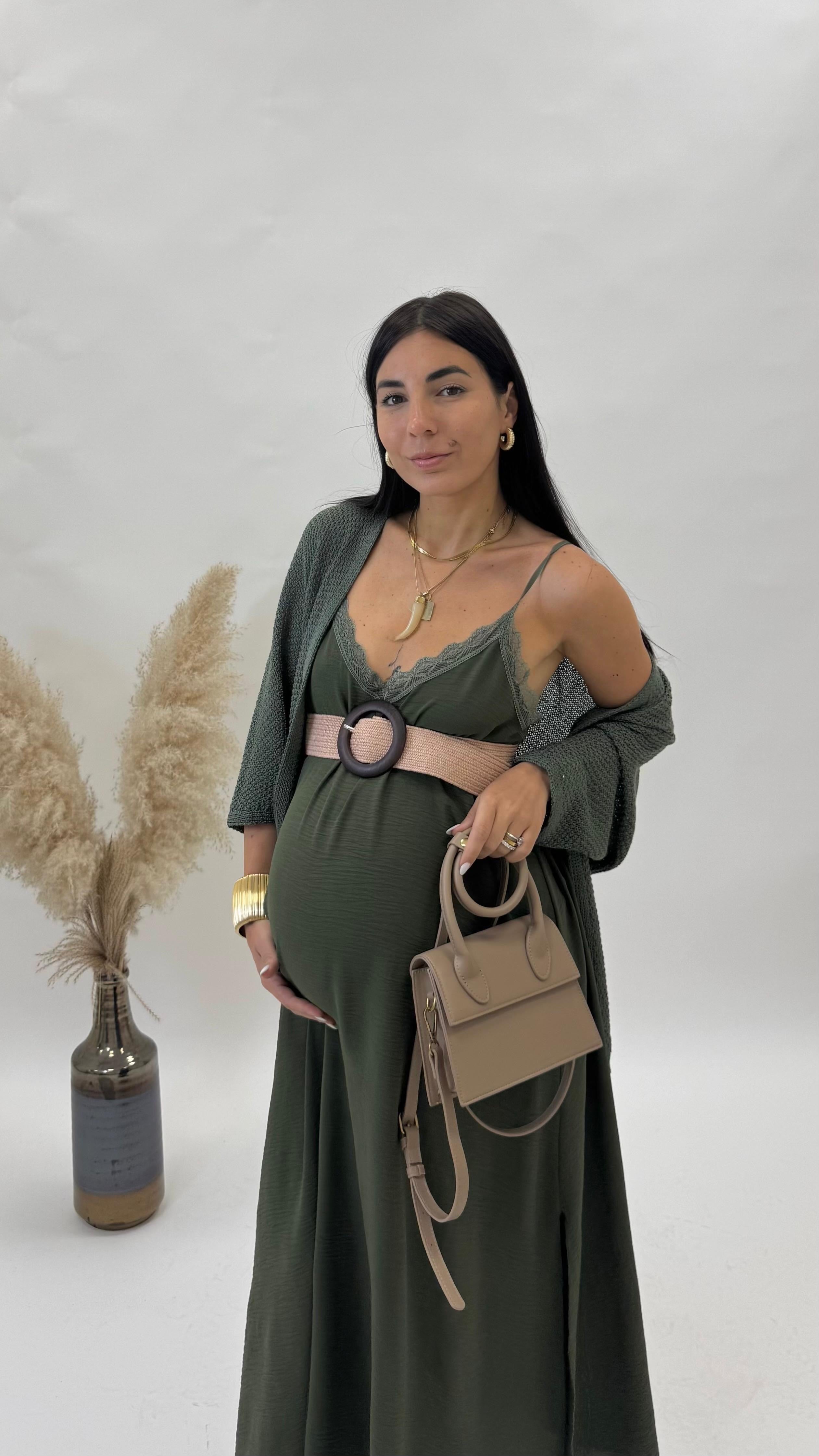 Slip Dress Verde Utility