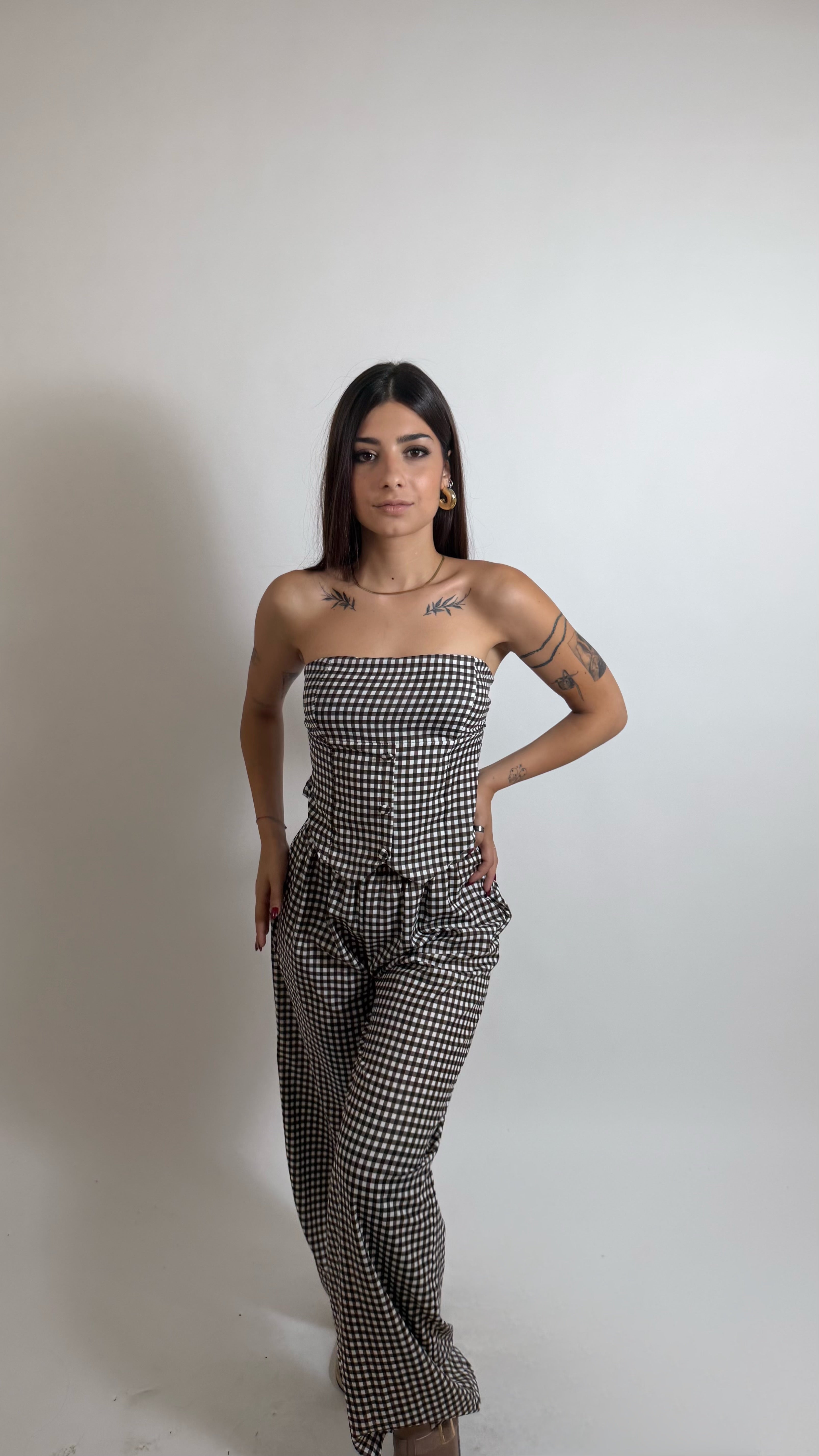 Set Corset Vichy Moka