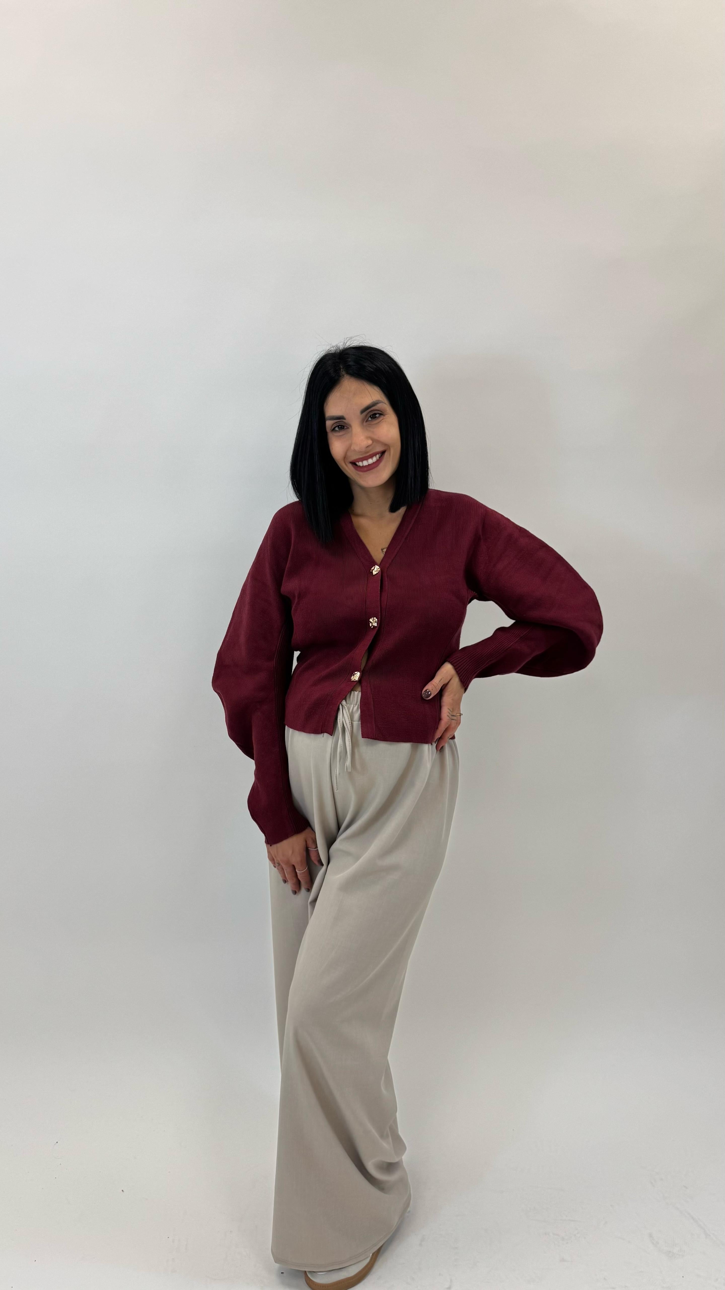 Jogger Tessuto Classico Tortora