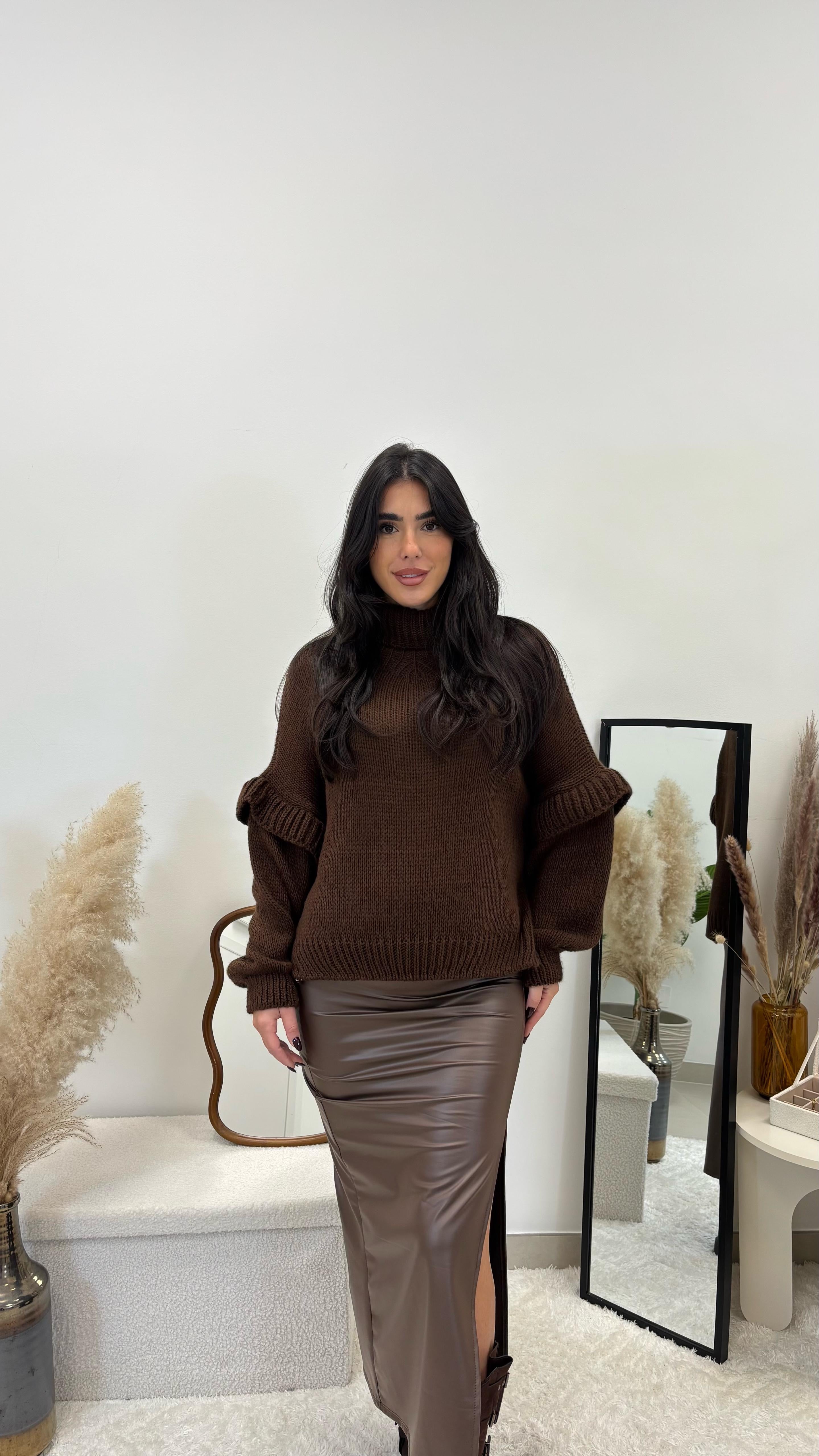 Longuette Ecopelle Choco