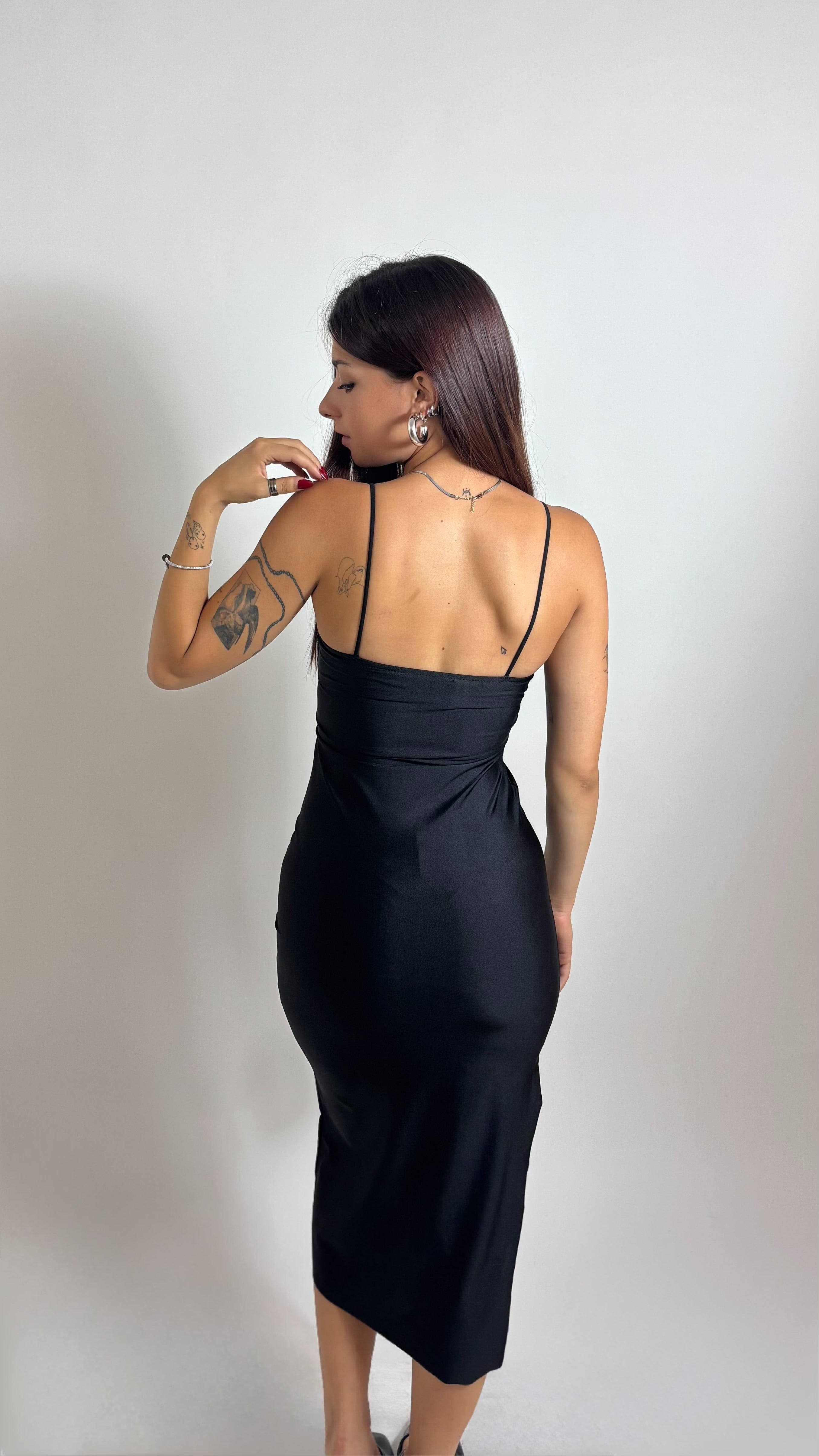 Abito Midi Stretch Nera