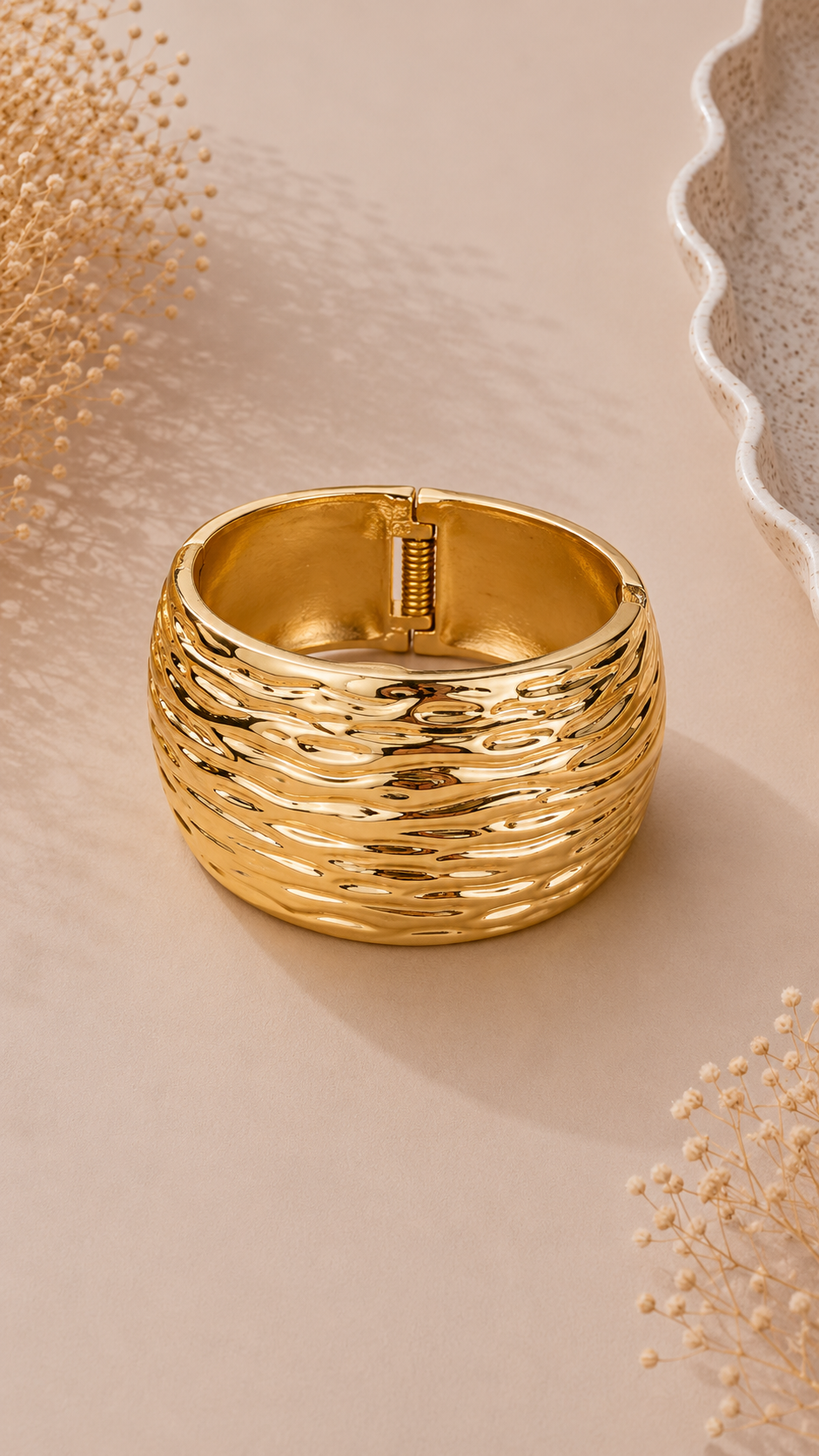 Bracciale Rigido Golden Texture