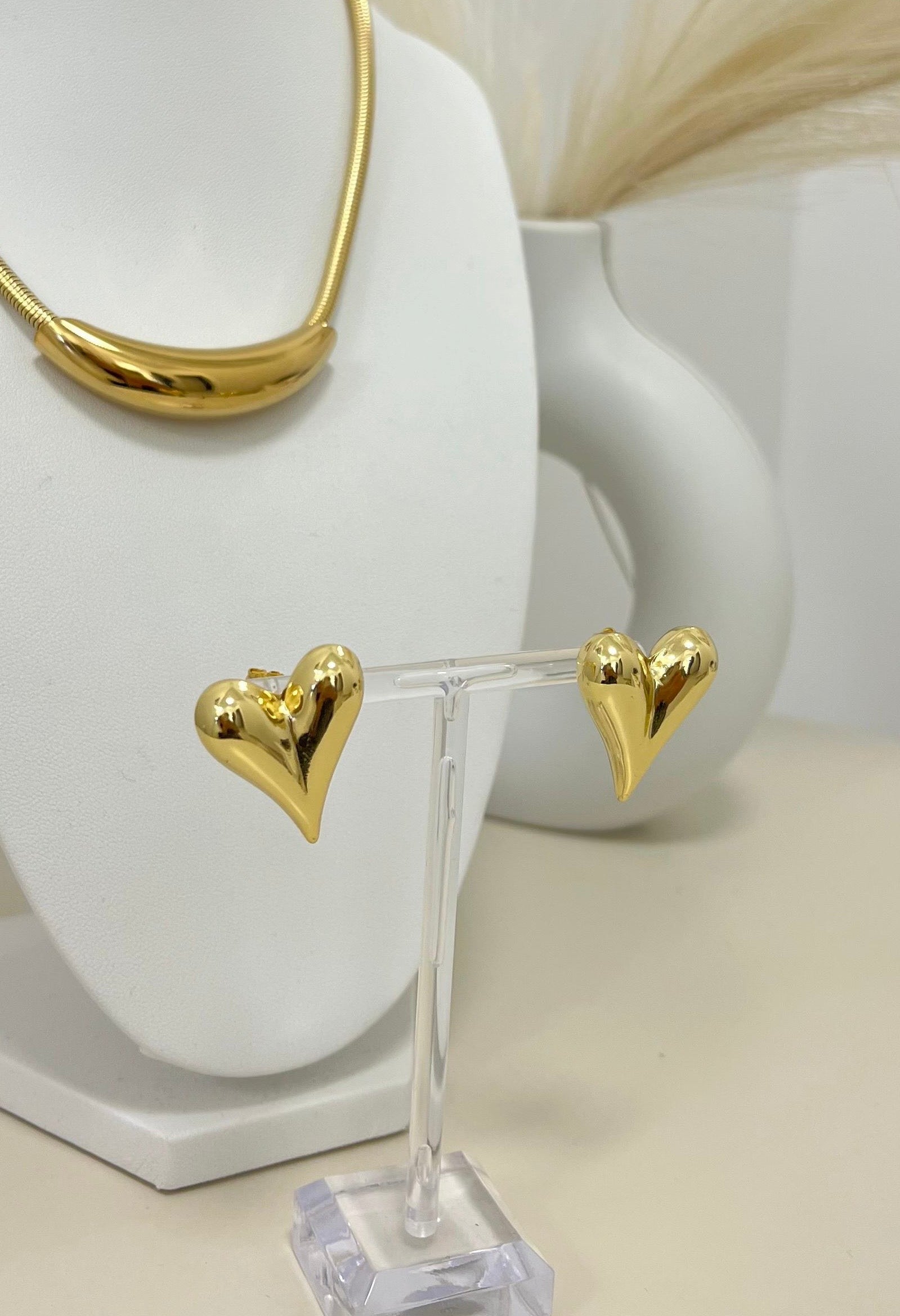 Orecchini Heart Gold