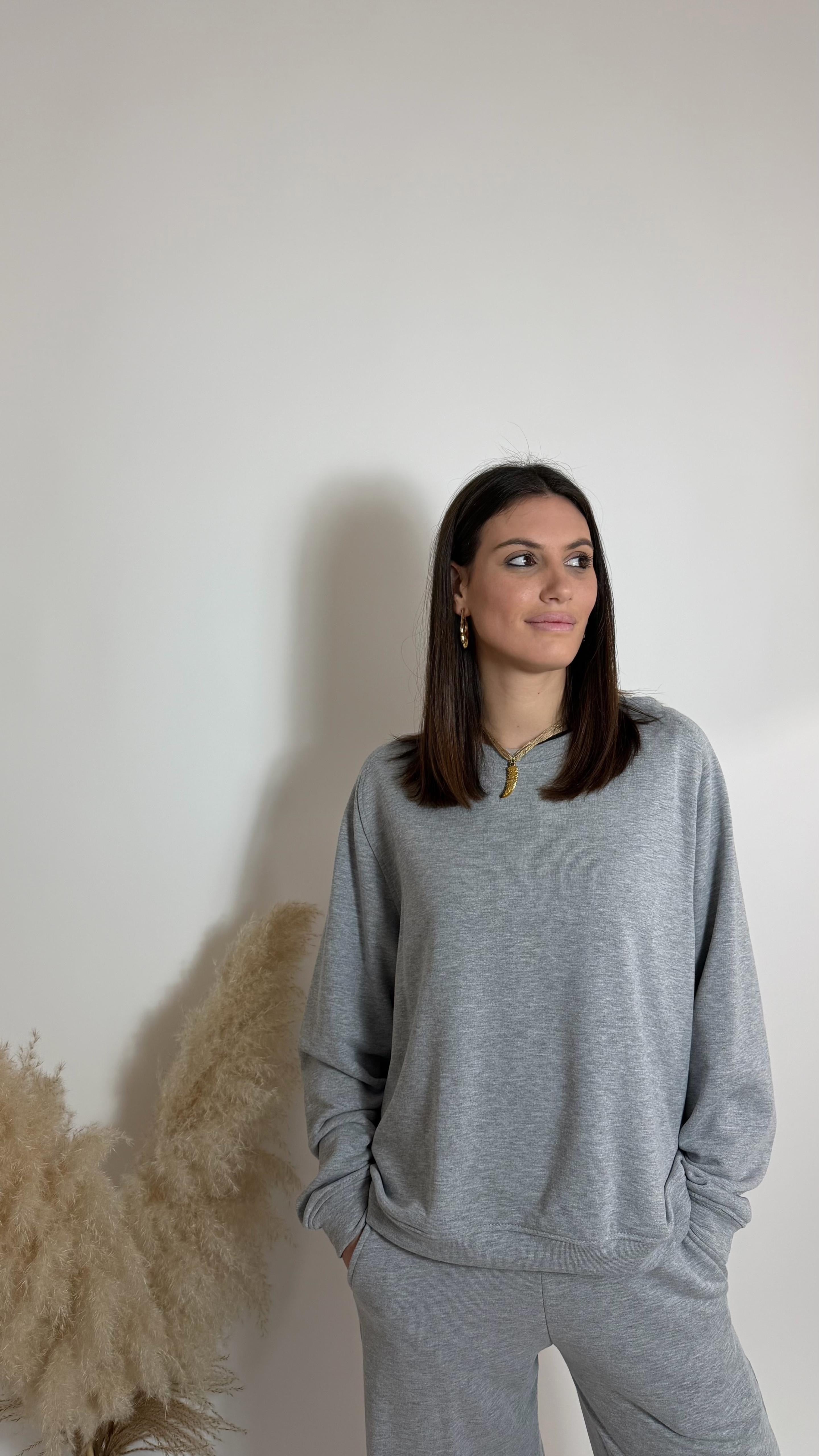 Felpa Cozy Spring Grigia