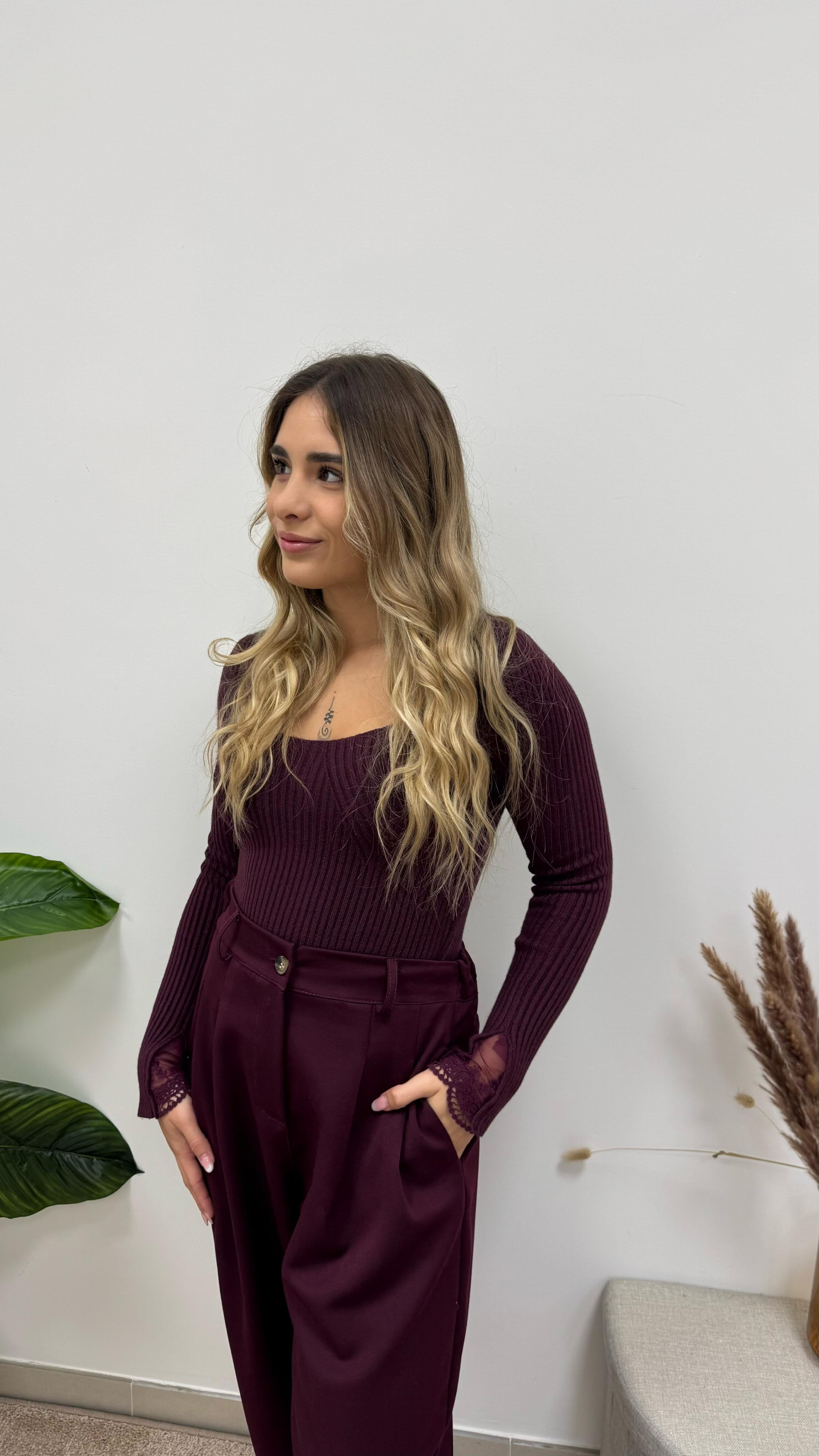 Pantalone Balloon Classic Burgundy