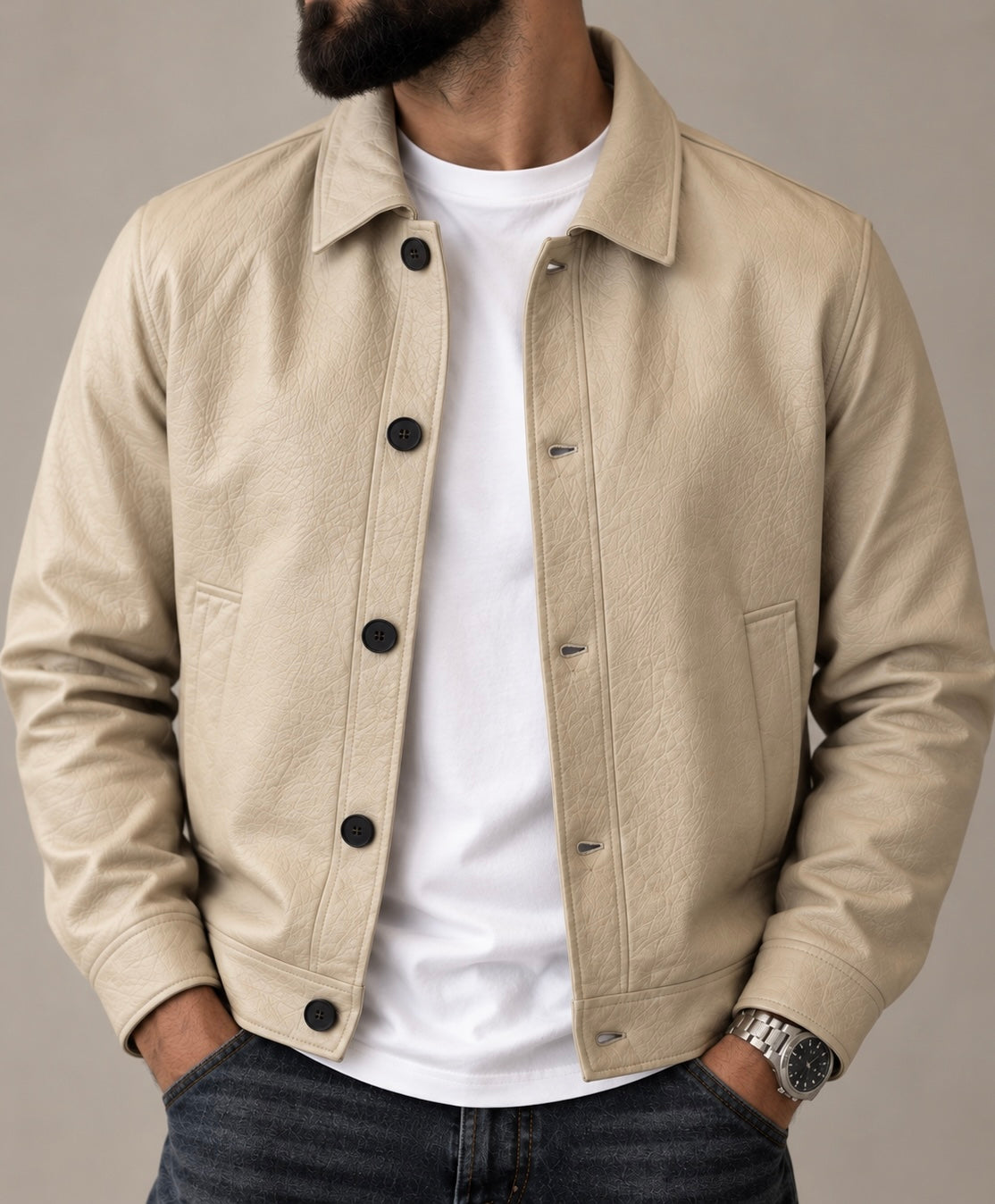 Giacca Uomo Leather Essential