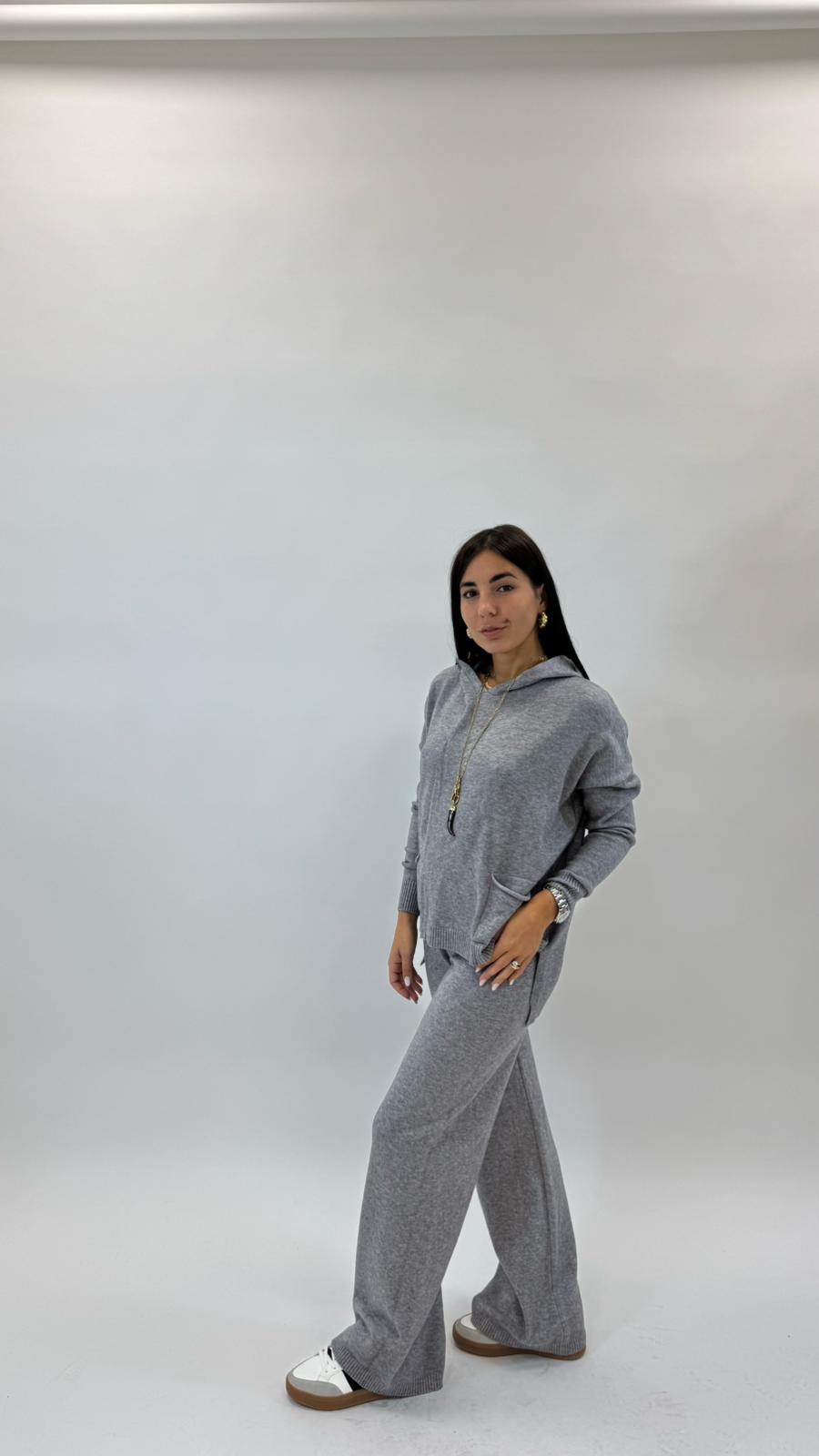 Sporty Set Maglina Morbida Grigio Perla