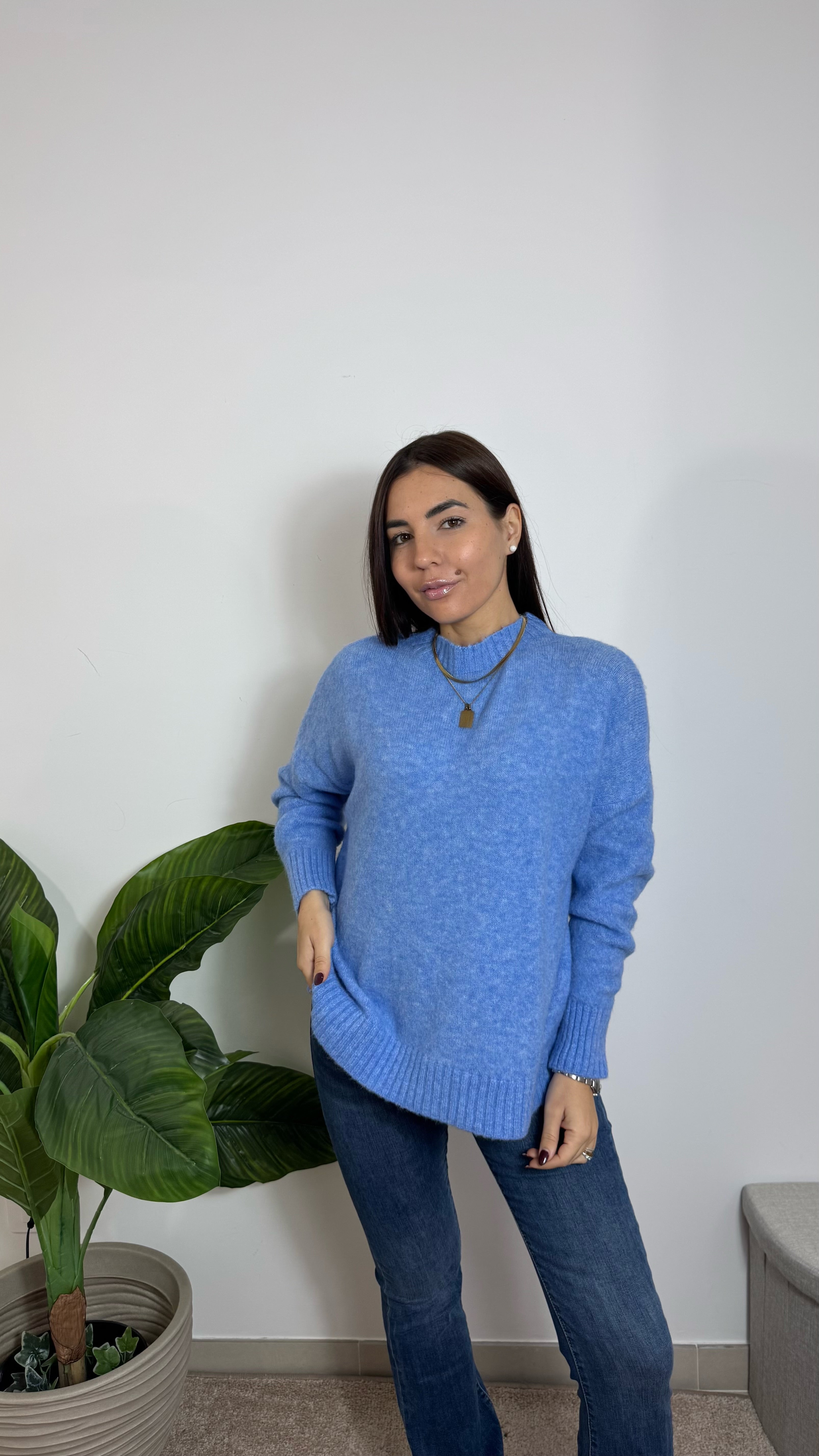 Pull Morbidissimo Girocollo Sky Blue