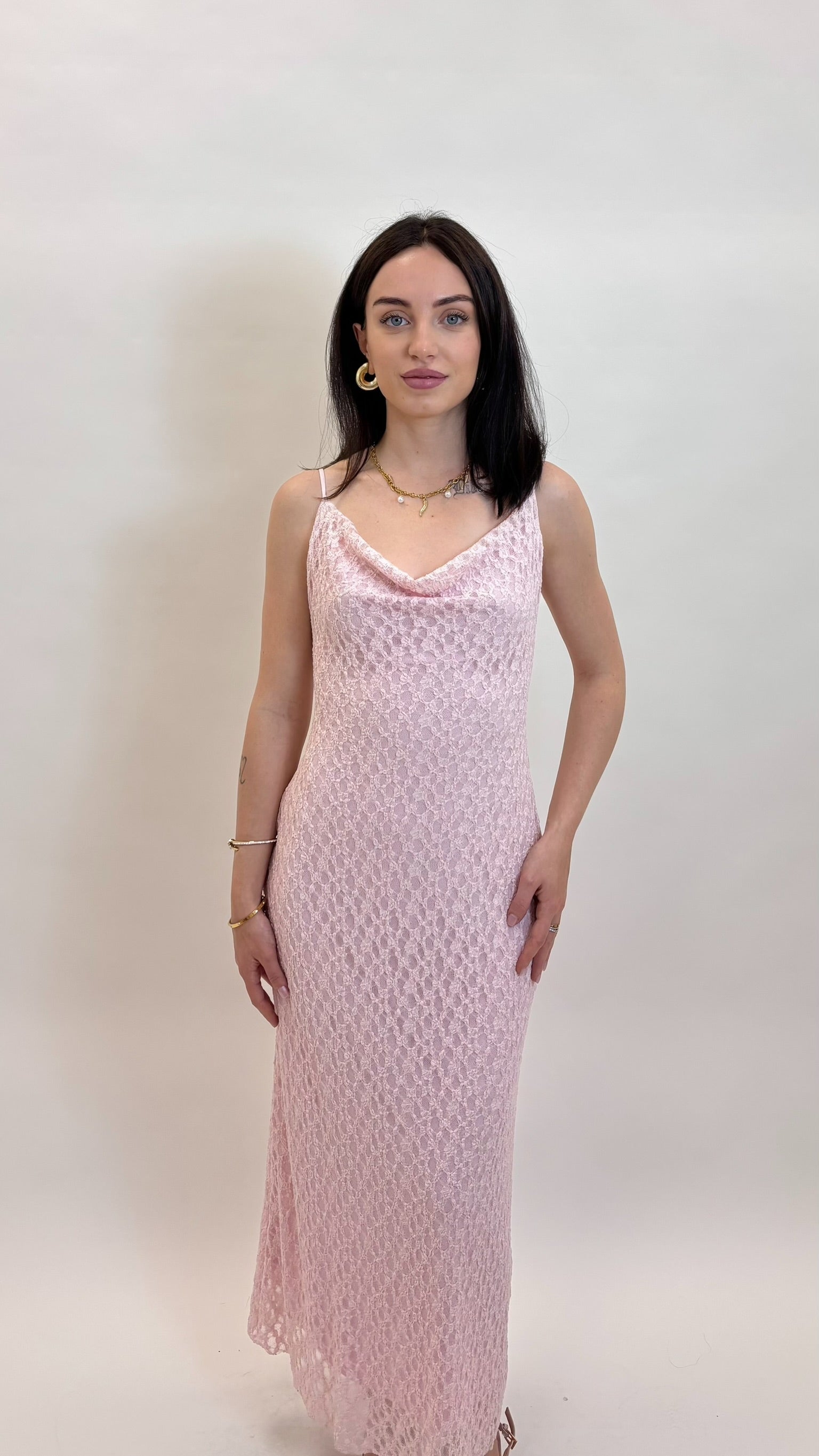 Abito Pizzo Rosa