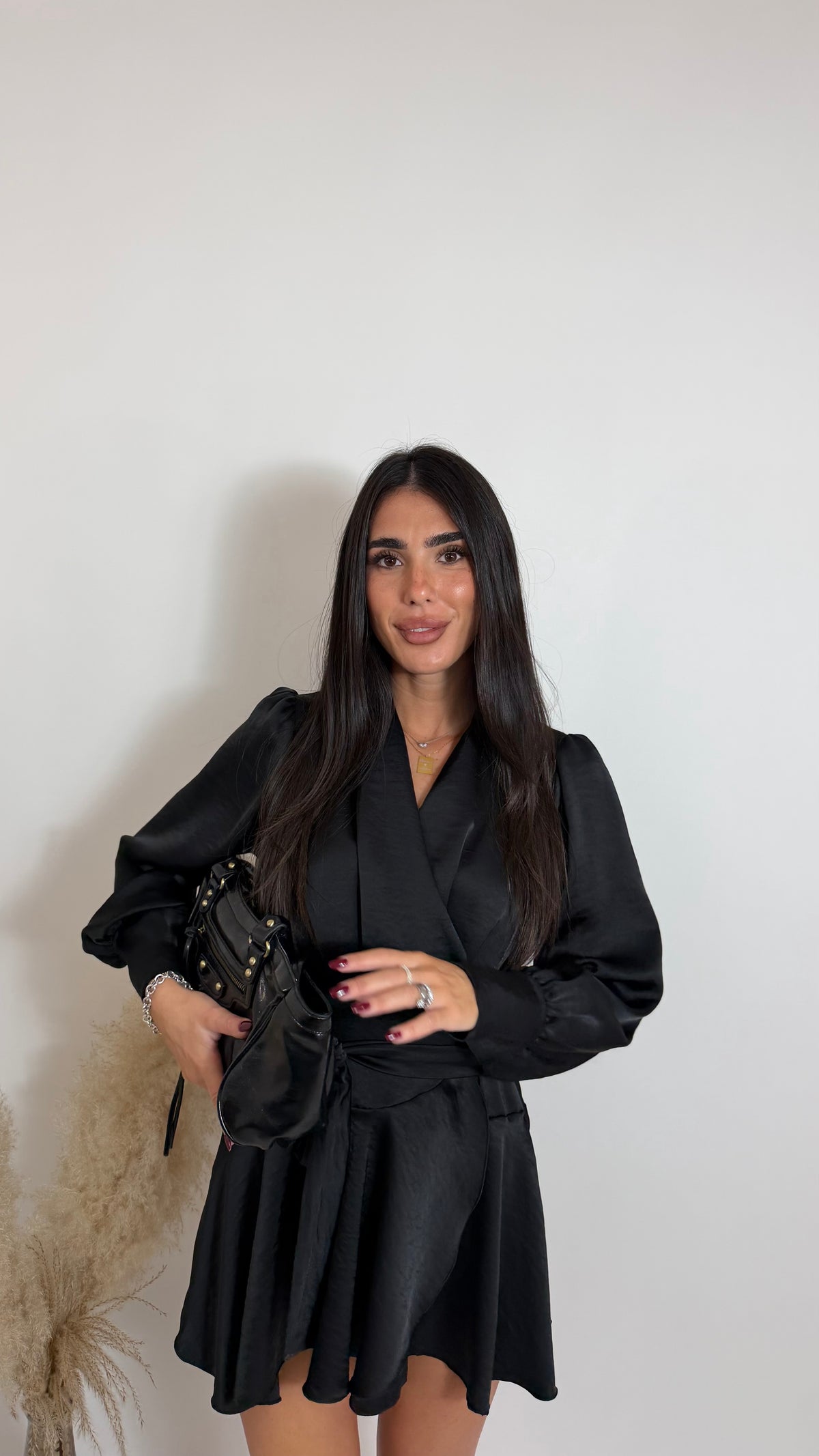 Abito Satin Wrap