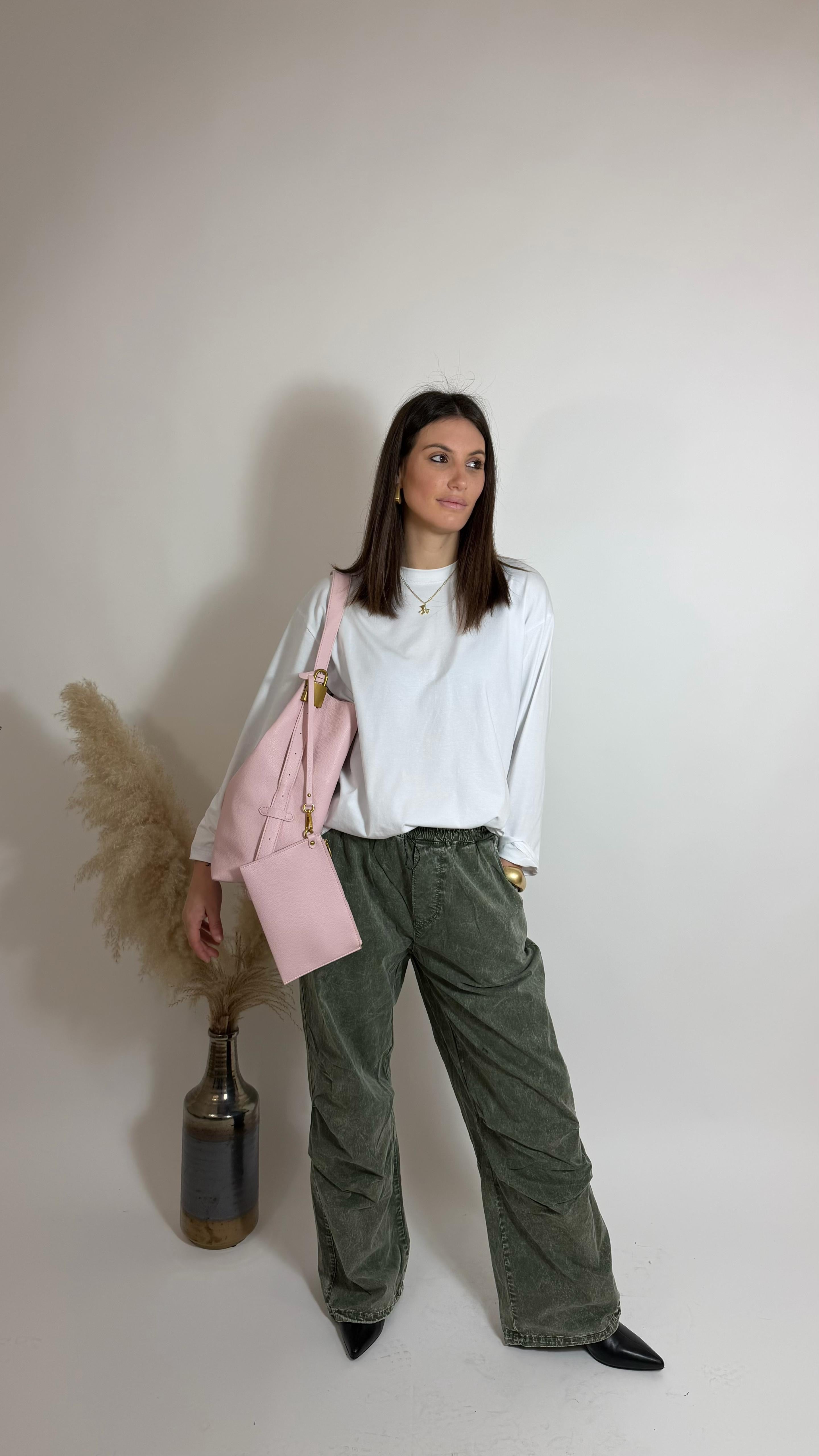 Pantalone Cargo Maltinto Verde