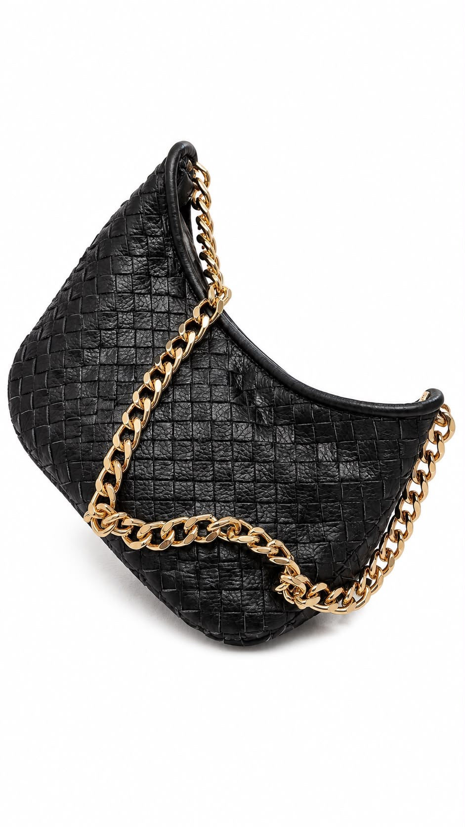 Borsa Woven Chain Nera
