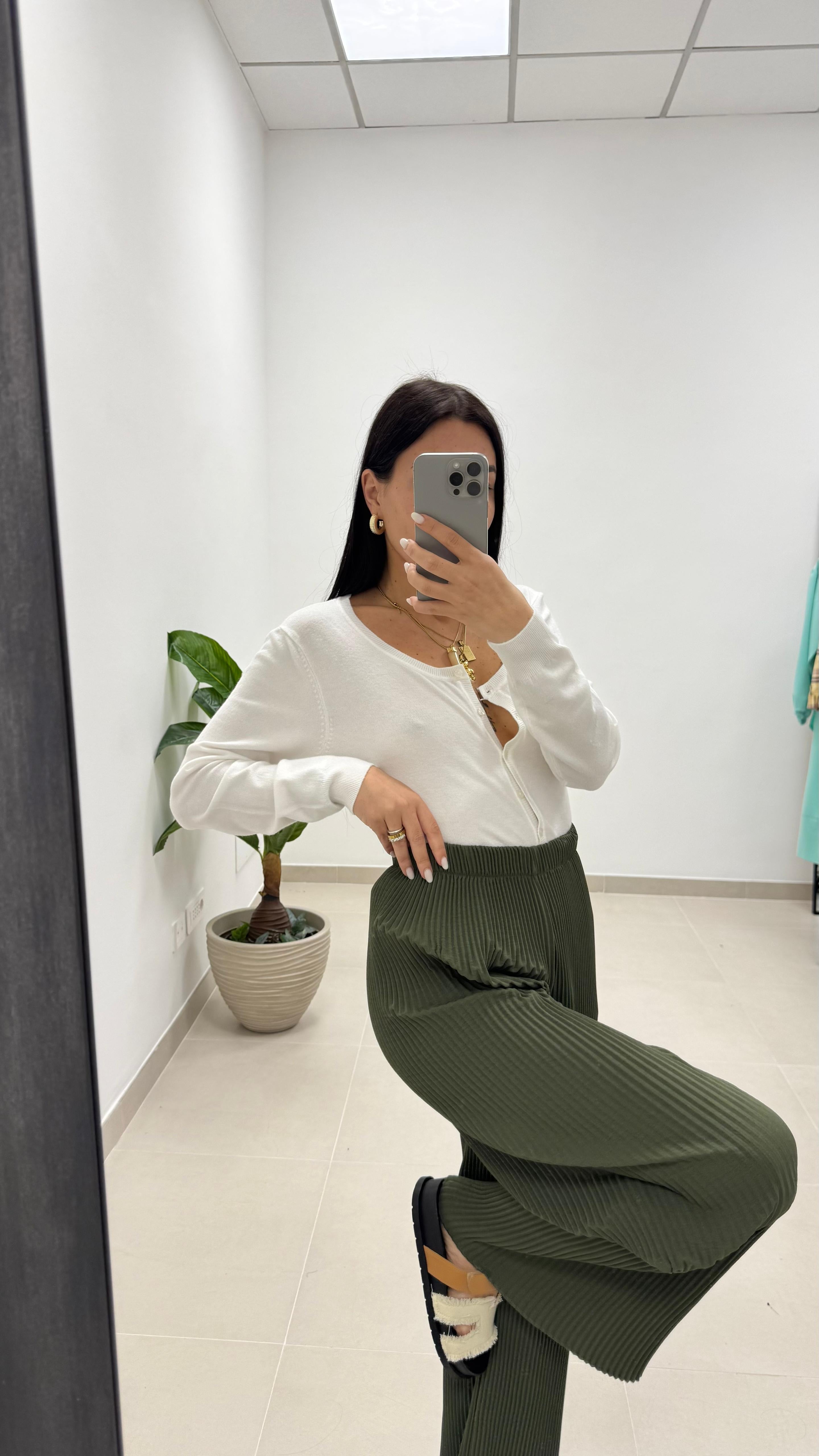 Pantalone Ambra Verde Utility