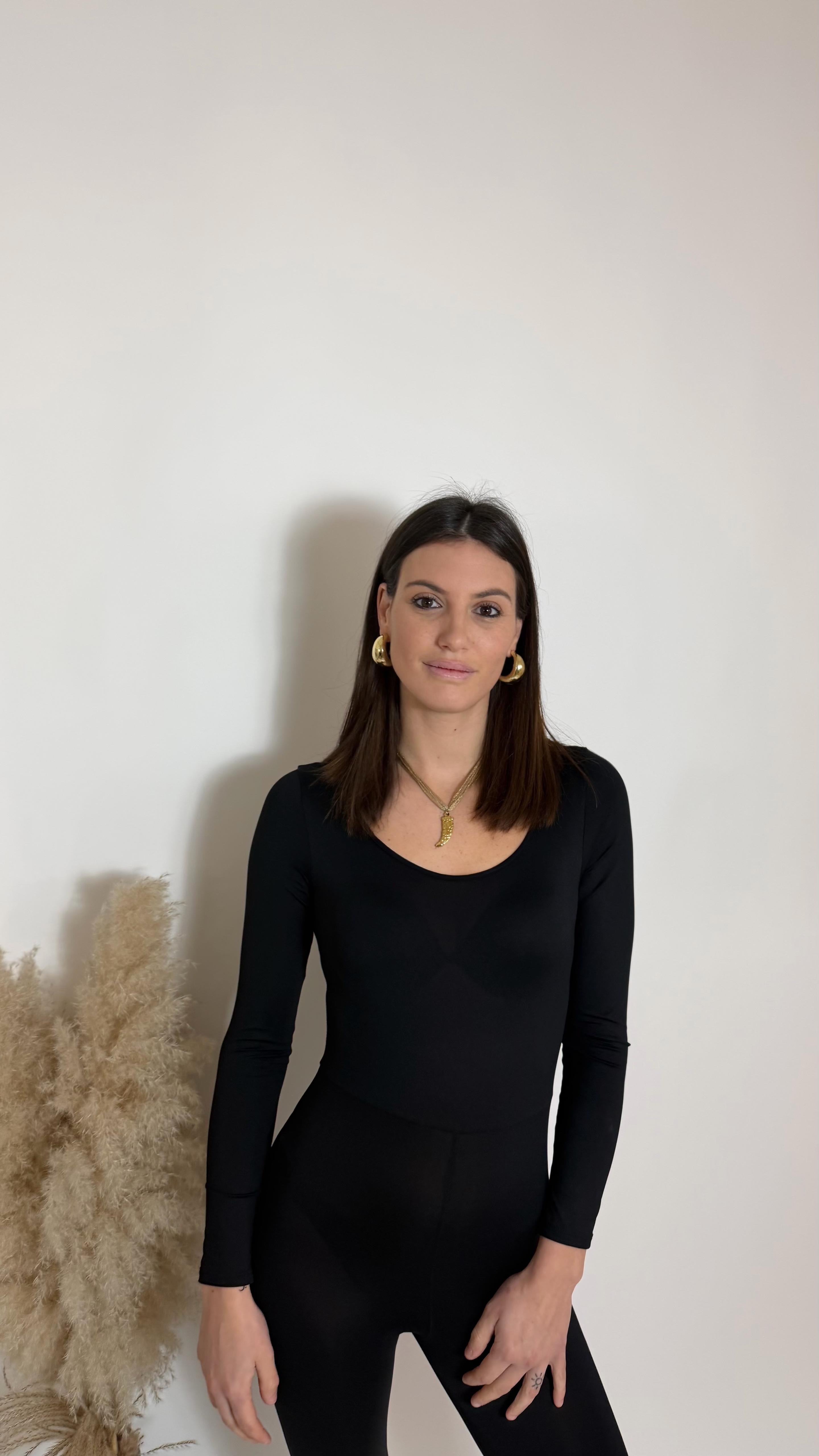 Jumpsuit Second Skin - Sigaretta / Nera