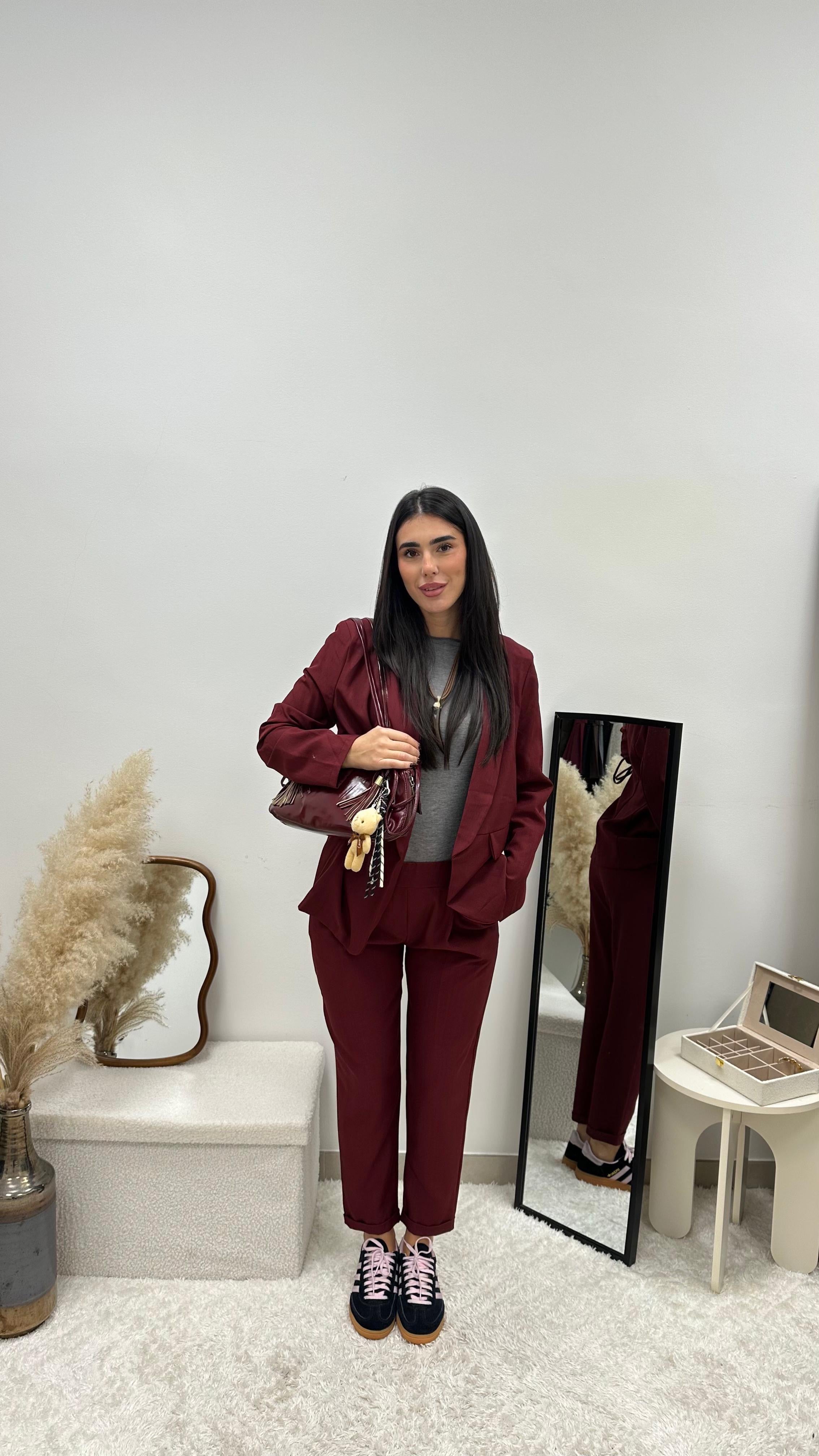 Tailleur Essential Burgundy