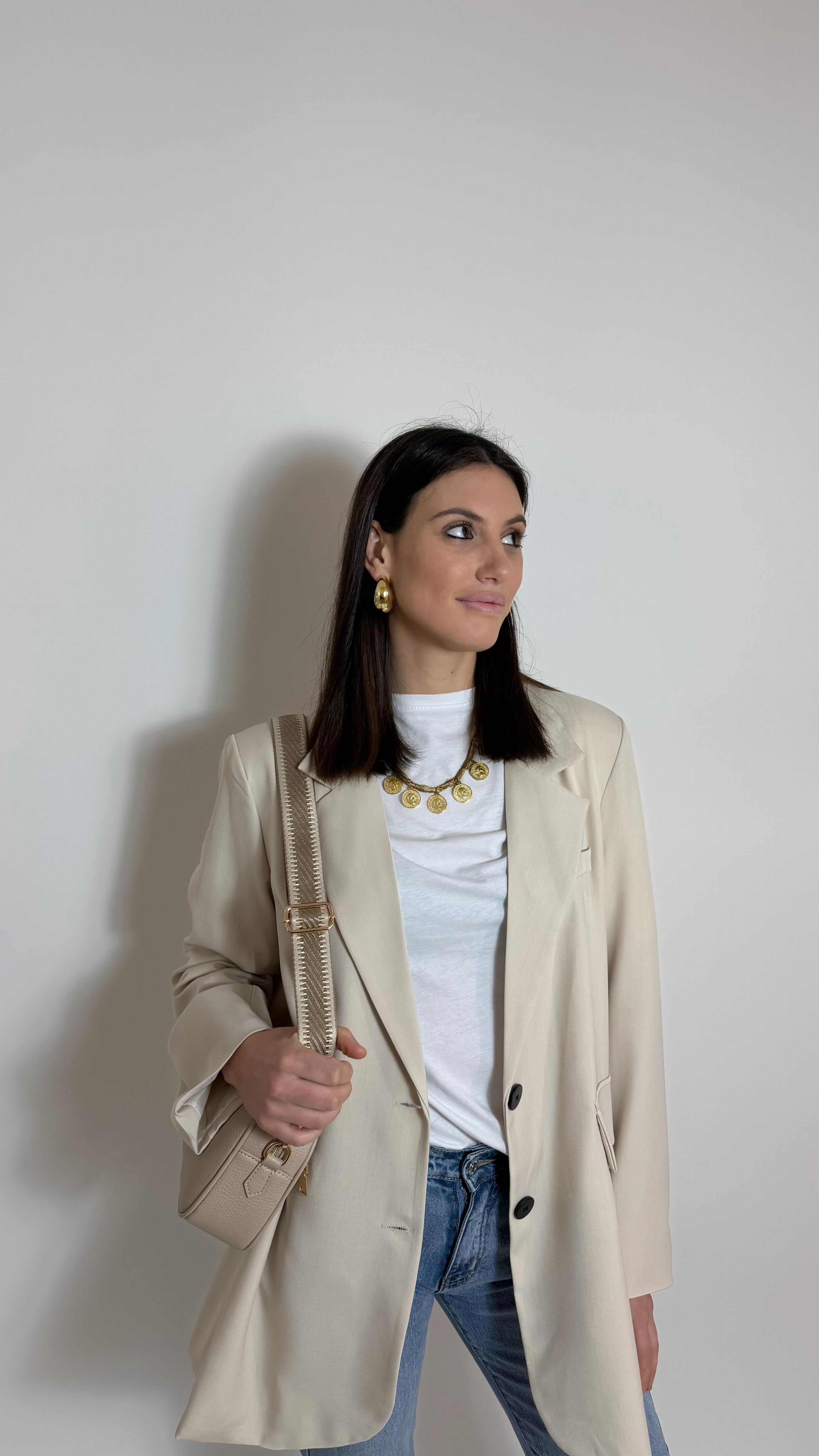 Giacca Oversize Burro