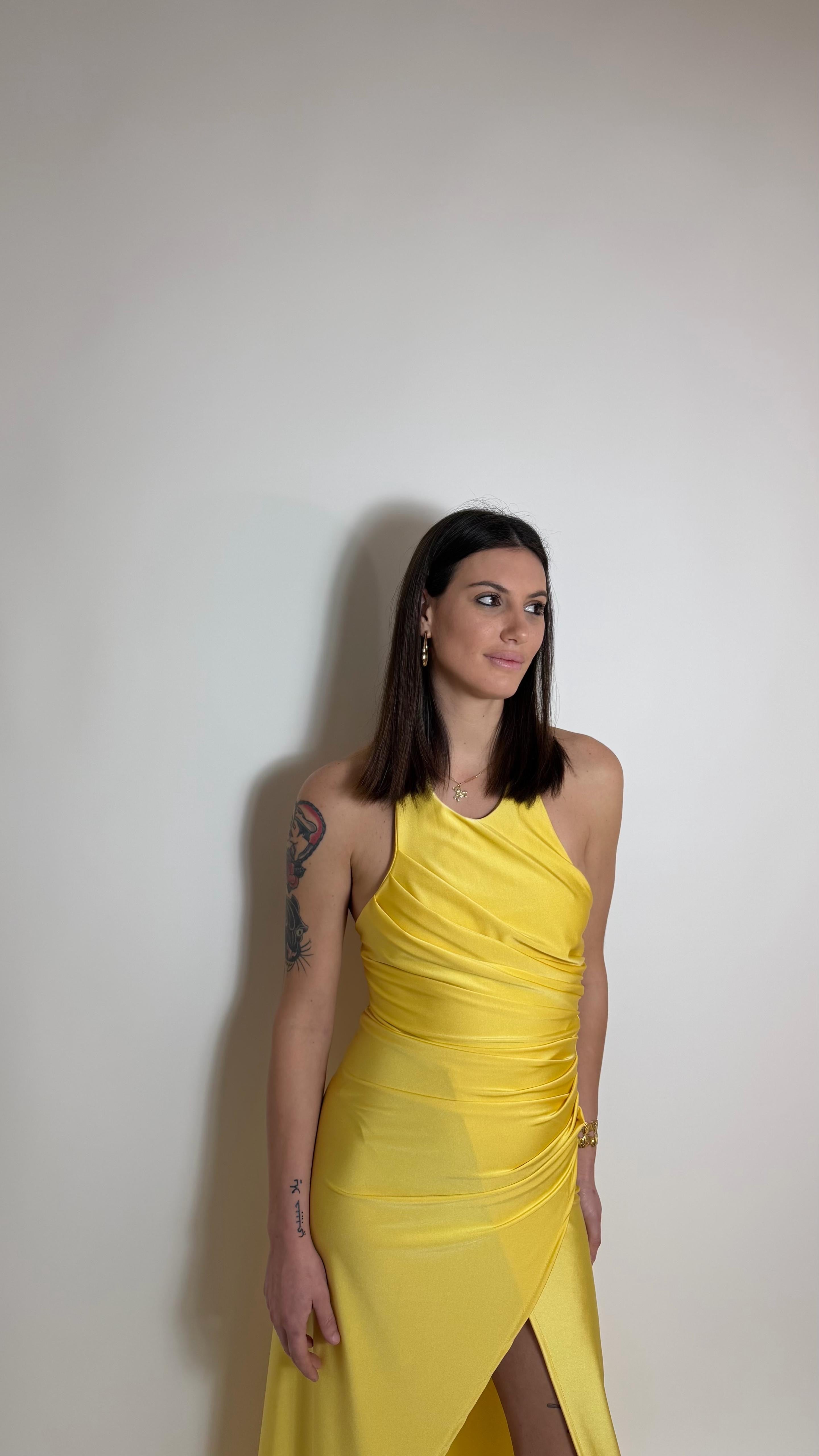 Abito Halter - Giallo